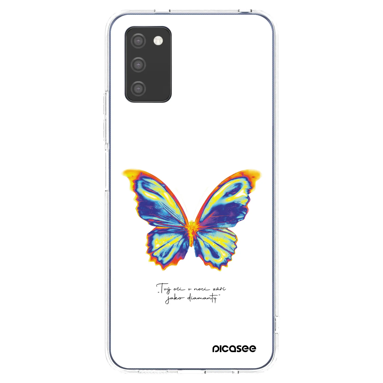 Picasee átlátszó szilikon tok az alábbi mobiltelefonokra Samsung Galaxy A02s A025G - Diamanty White