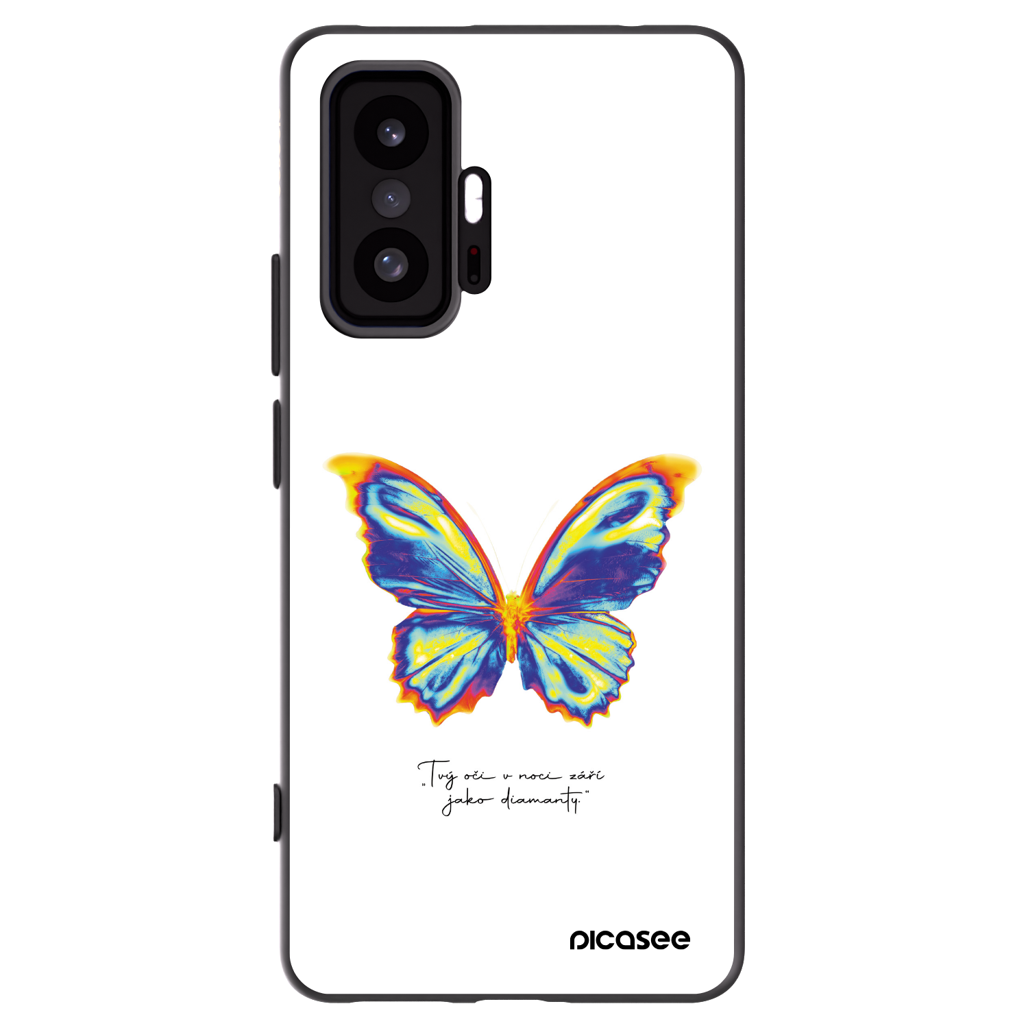Picasee fekete szilikon tok az alábbi mobiltelefonokra Xiaomi 11T Pro - Diamanty White