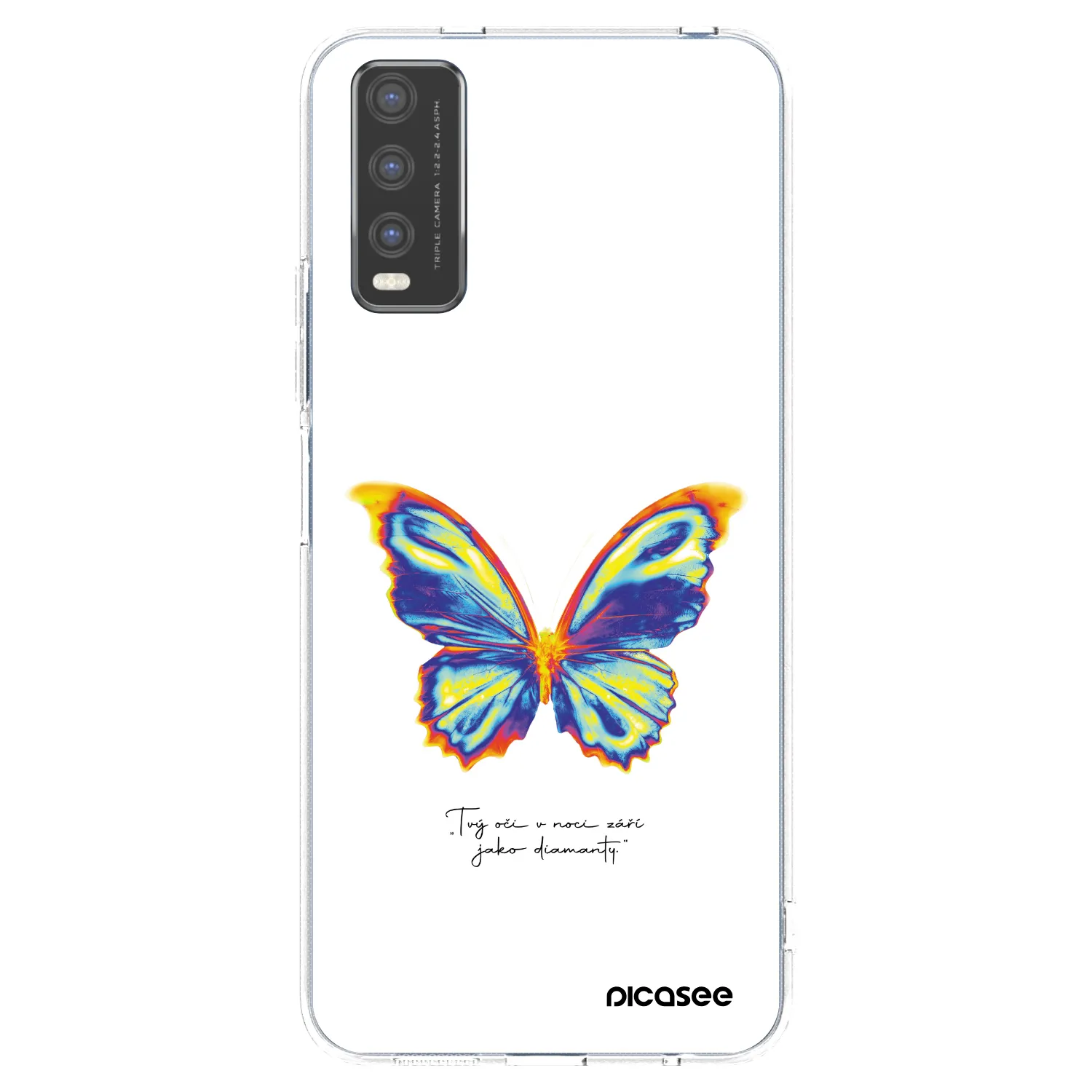 Picasee átlátszó szilikon tok az alábbi mobiltelefonokra Vivo Y20s - Diamanty White