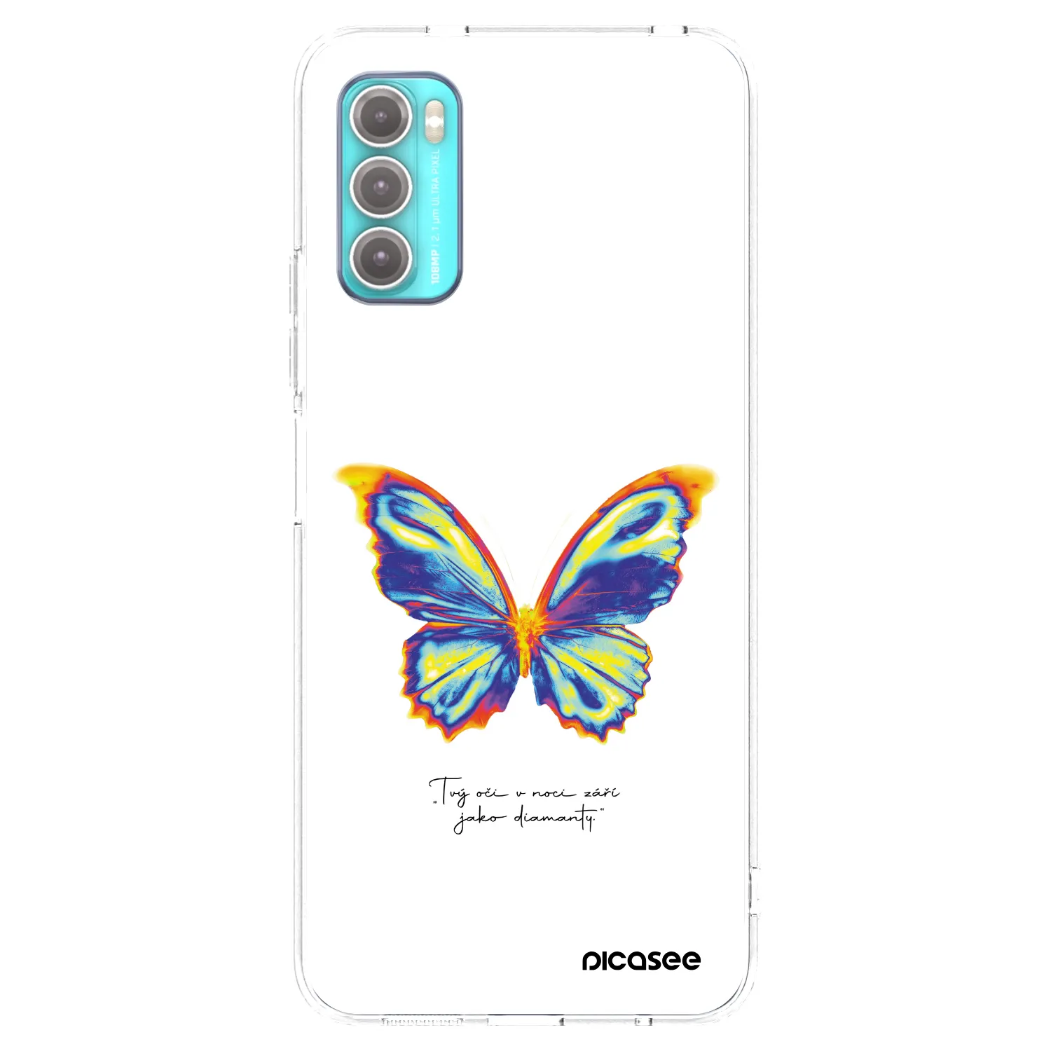 Picasee átlátszó szilikon tok az alábbi mobiltelefonokra Motorola Moto G60 - Diamanty White