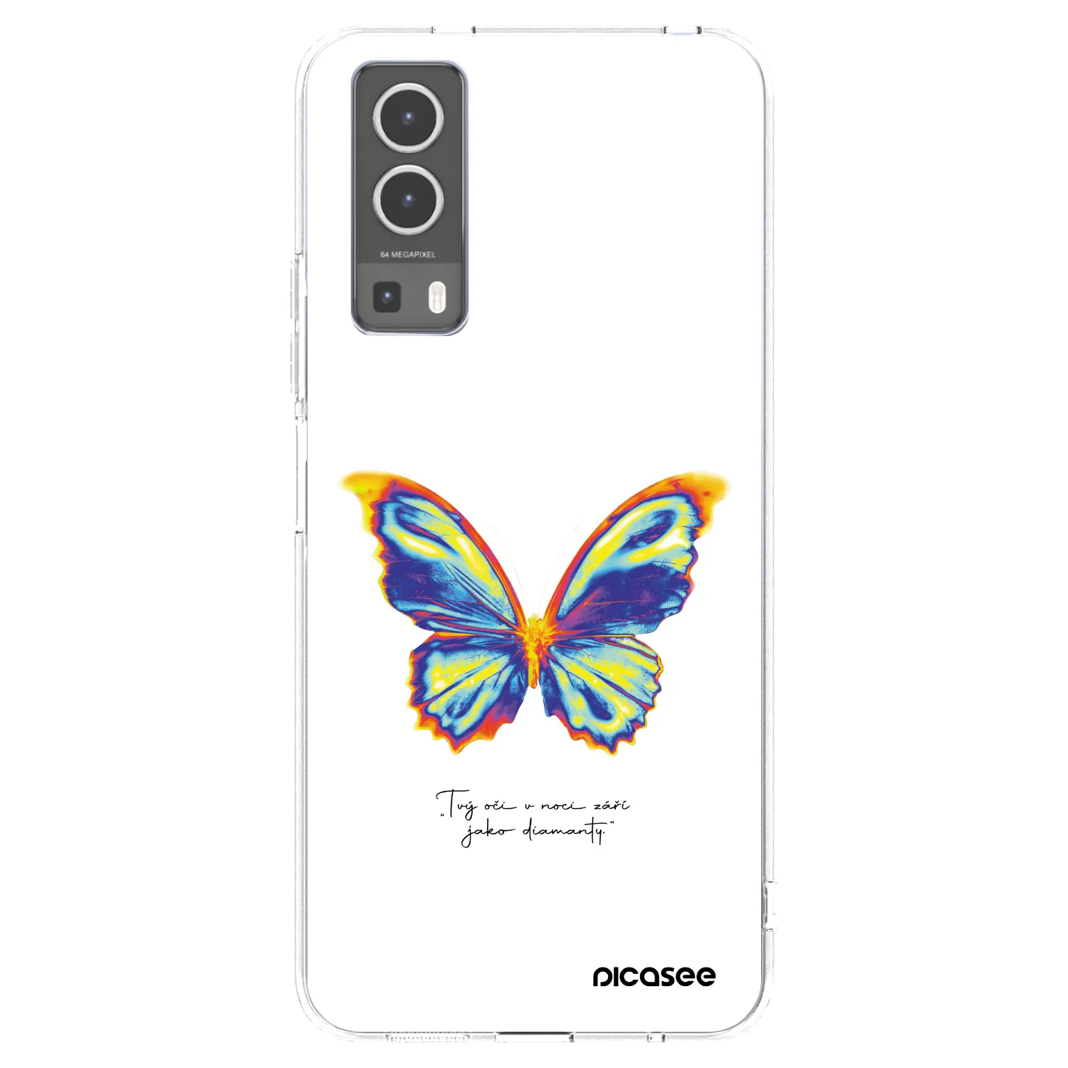 Picasee átlátszó szilikon tok az alábbi mobiltelefonokra Vivo Y72 5G - Diamanty White
