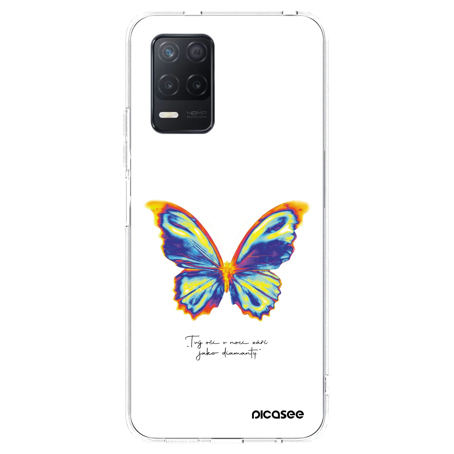 Picasee átlátszó szilikon tok az alábbi mobiltelefonokra Realme 8 5G - Diamanty White