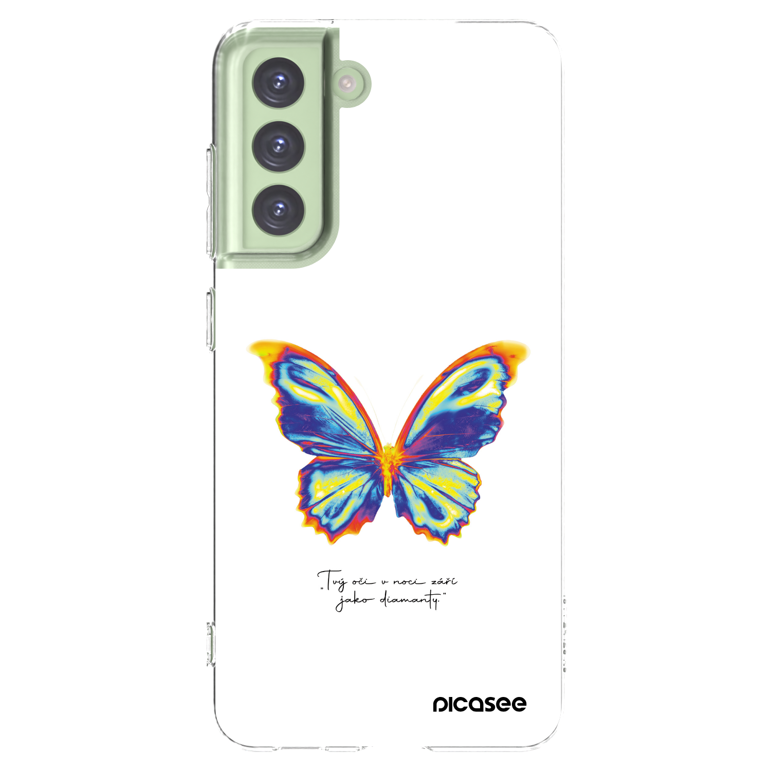 Picasee átlátszó szilikon tok az alábbi mobiltelefonokra Samsung Galaxy S21 FE 5G - Diamanty White