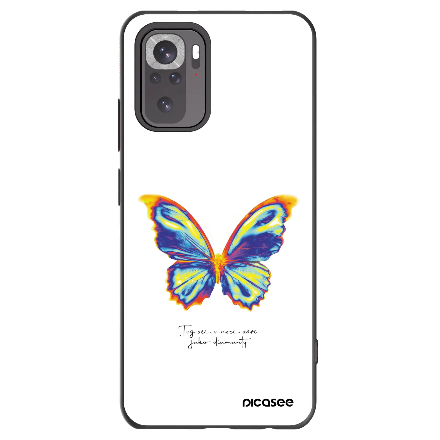 Picasee fekete szilikon tok az alábbi mobiltelefonokra Xiaomi Redmi Note 11S 4G - Diamanty White