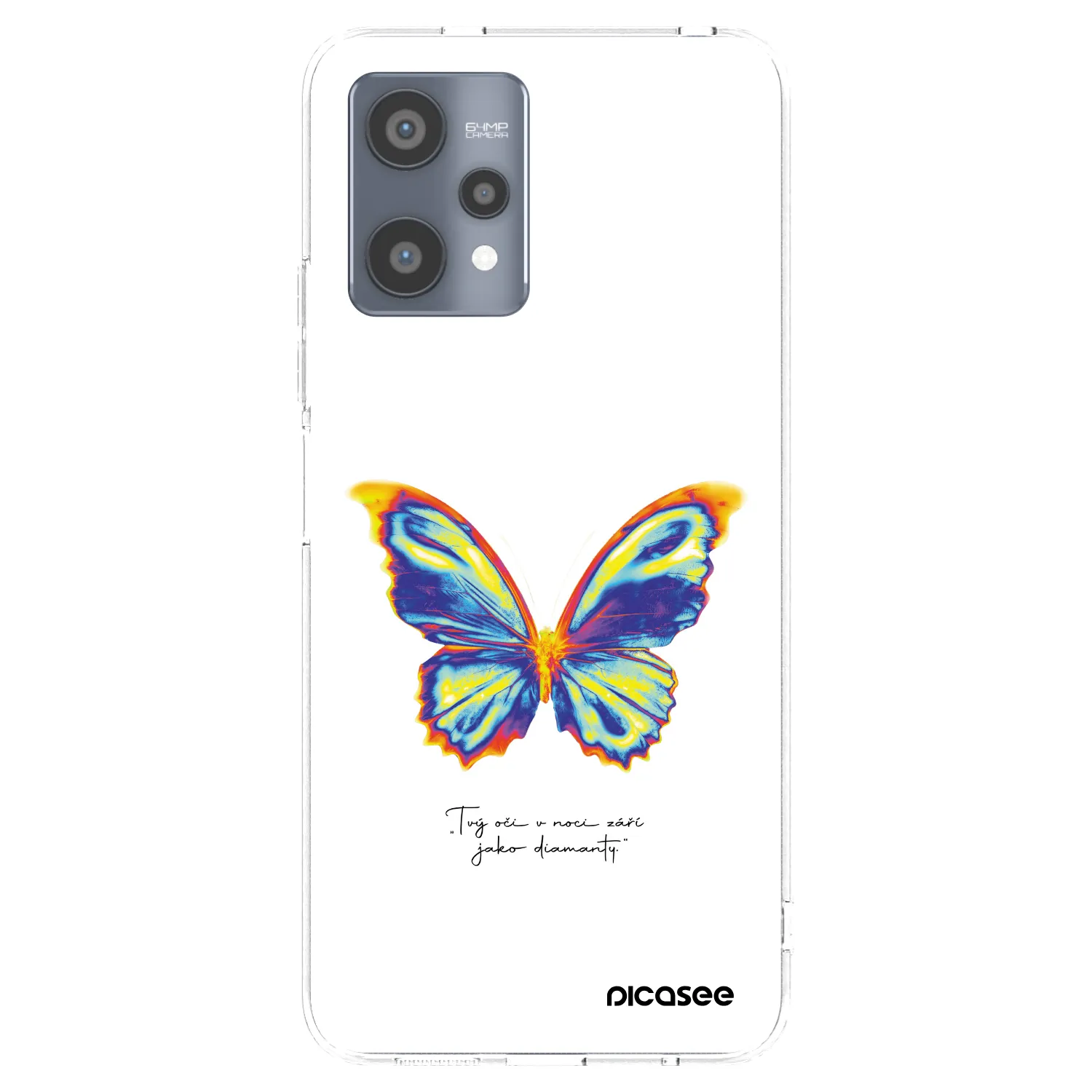 Picasee átlátszó szilikon tok az alábbi mobiltelefonokra Realme 9 Pro 5G - Diamanty White