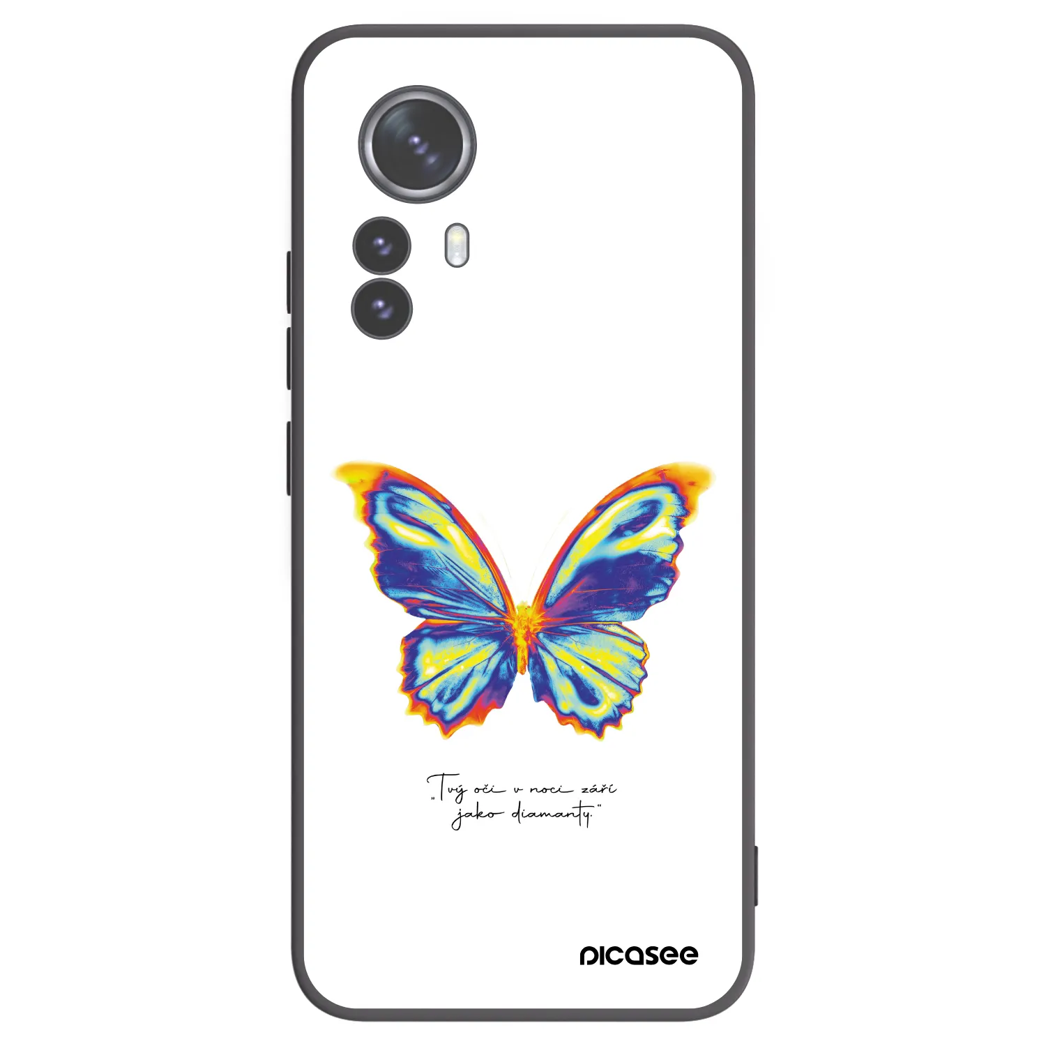 Picasee fekete szilikon tok az alábbi mobiltelefonokra Xiaomi 12 Pro - Diamanty White