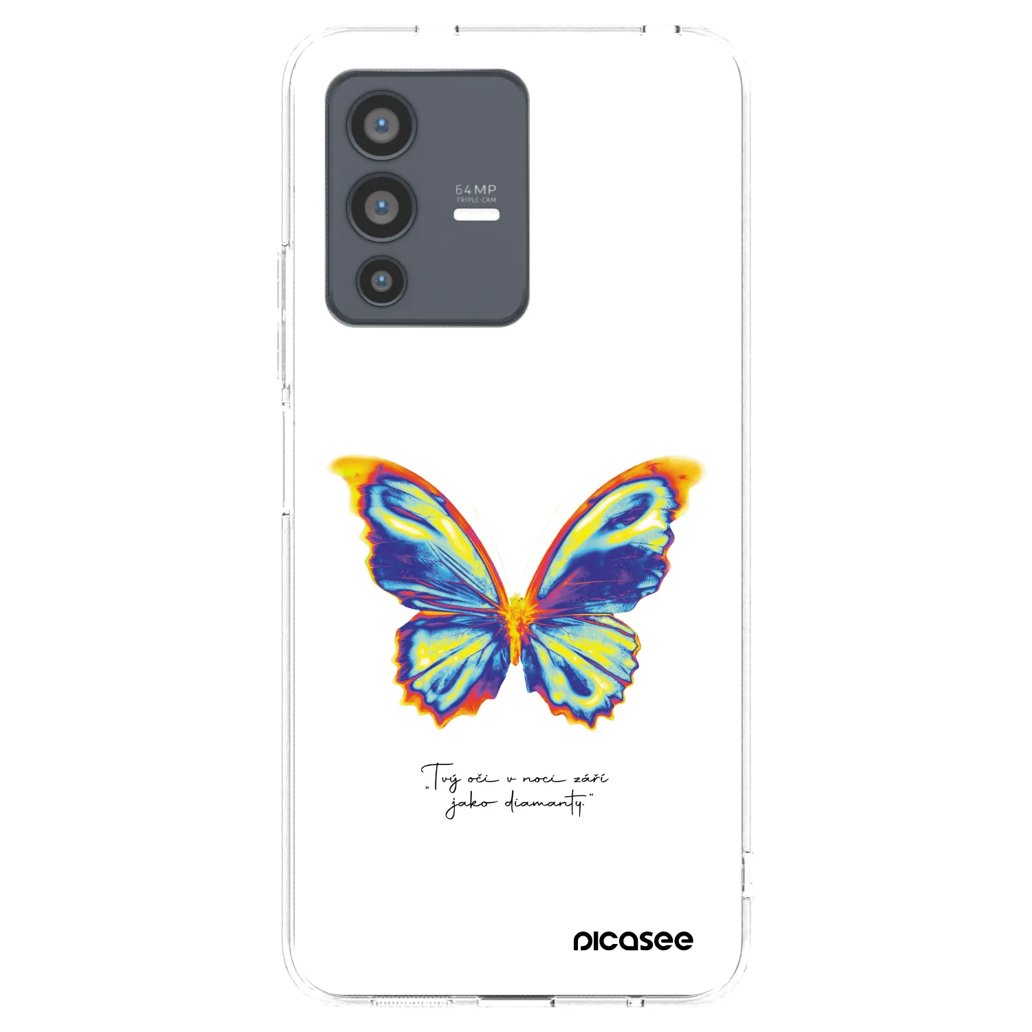 Picasee átlátszó szilikon tok az alábbi mobiltelefonokra Vivo V23 5G - Diamanty White