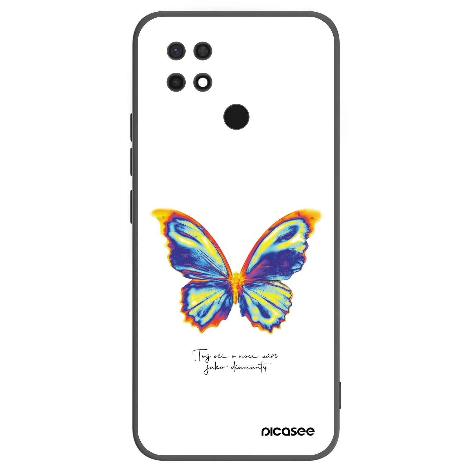 Picasee fekete szilikon tok az alábbi mobiltelefonokra Xiaomi Redmi 10C - Diamanty White