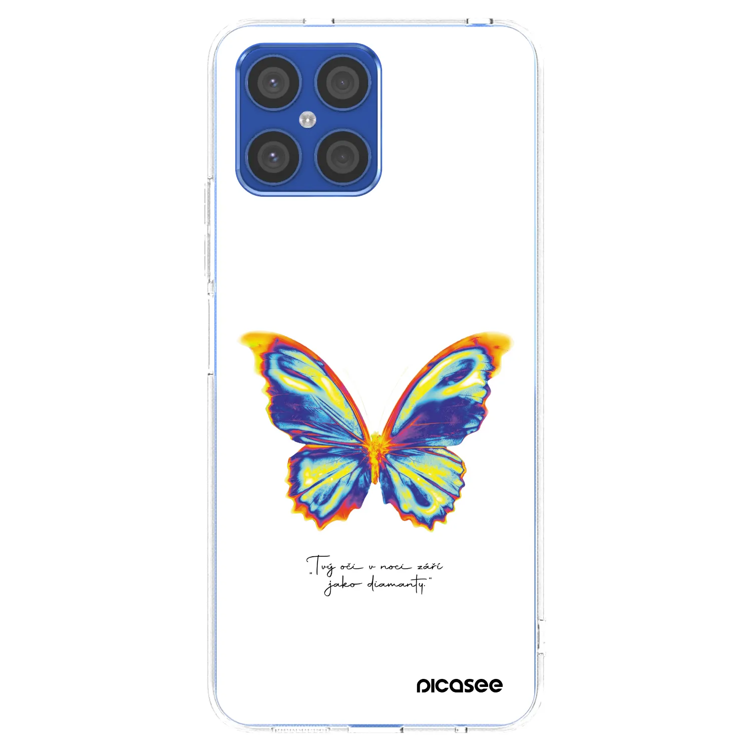 Picasee átlátszó szilikon tok az alábbi mobiltelefonokra Honor X8 4G - Diamanty White