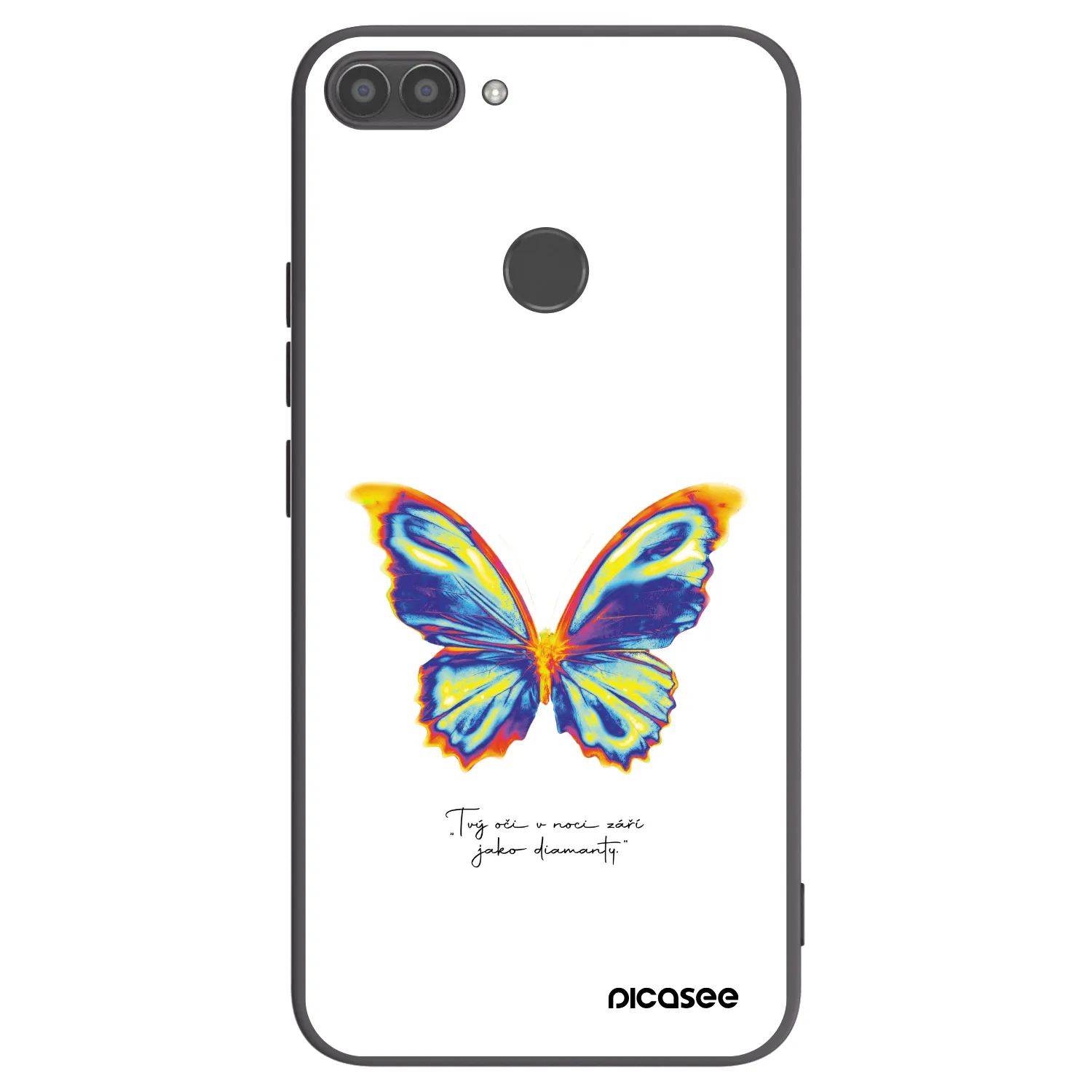 Picasee fekete szilikon tok az alábbi mobiltelefonokra Huawei P Smart - Diamanty White