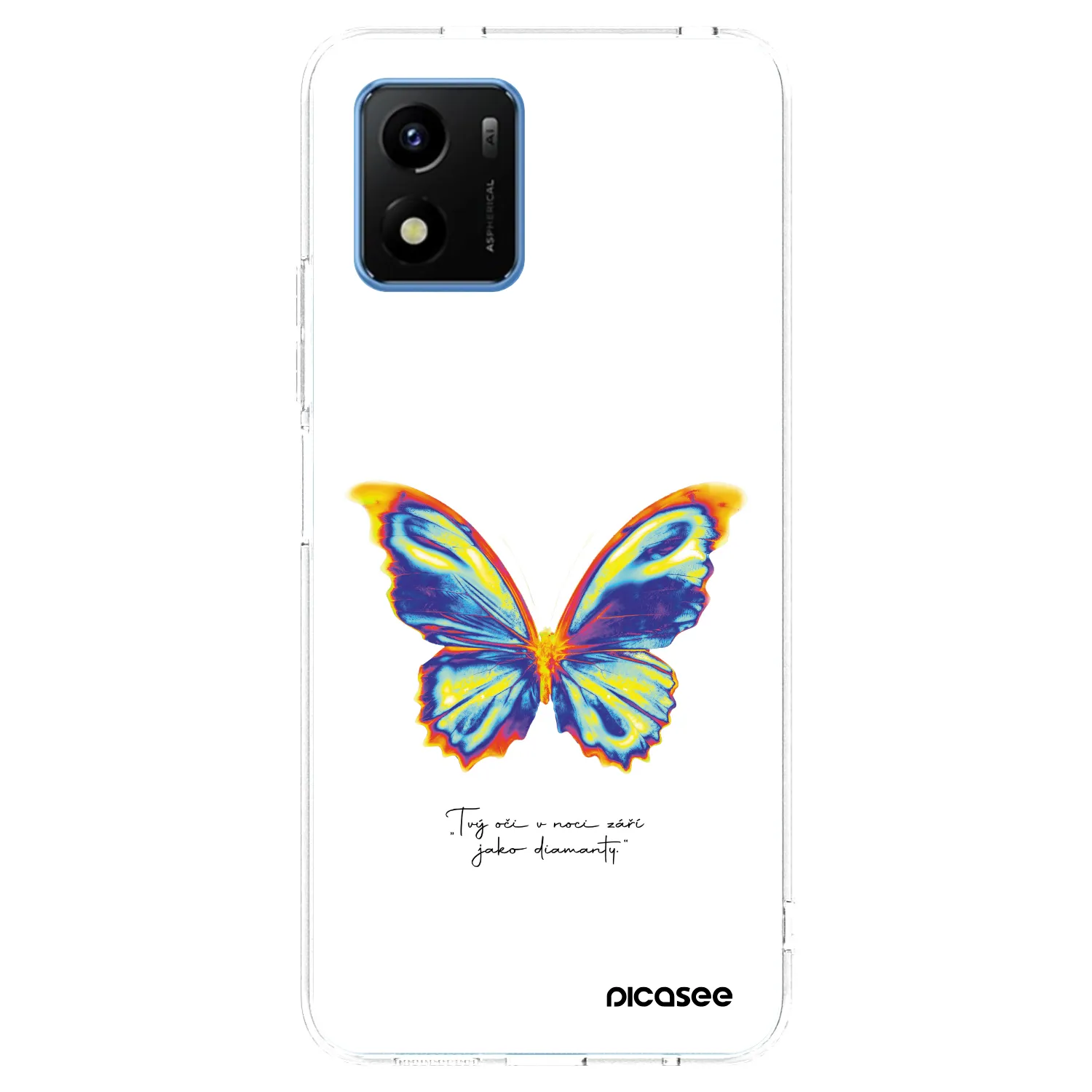Picasee átlátszó szilikon tok az alábbi mobiltelefonokra Vivo Y01 - Diamanty White