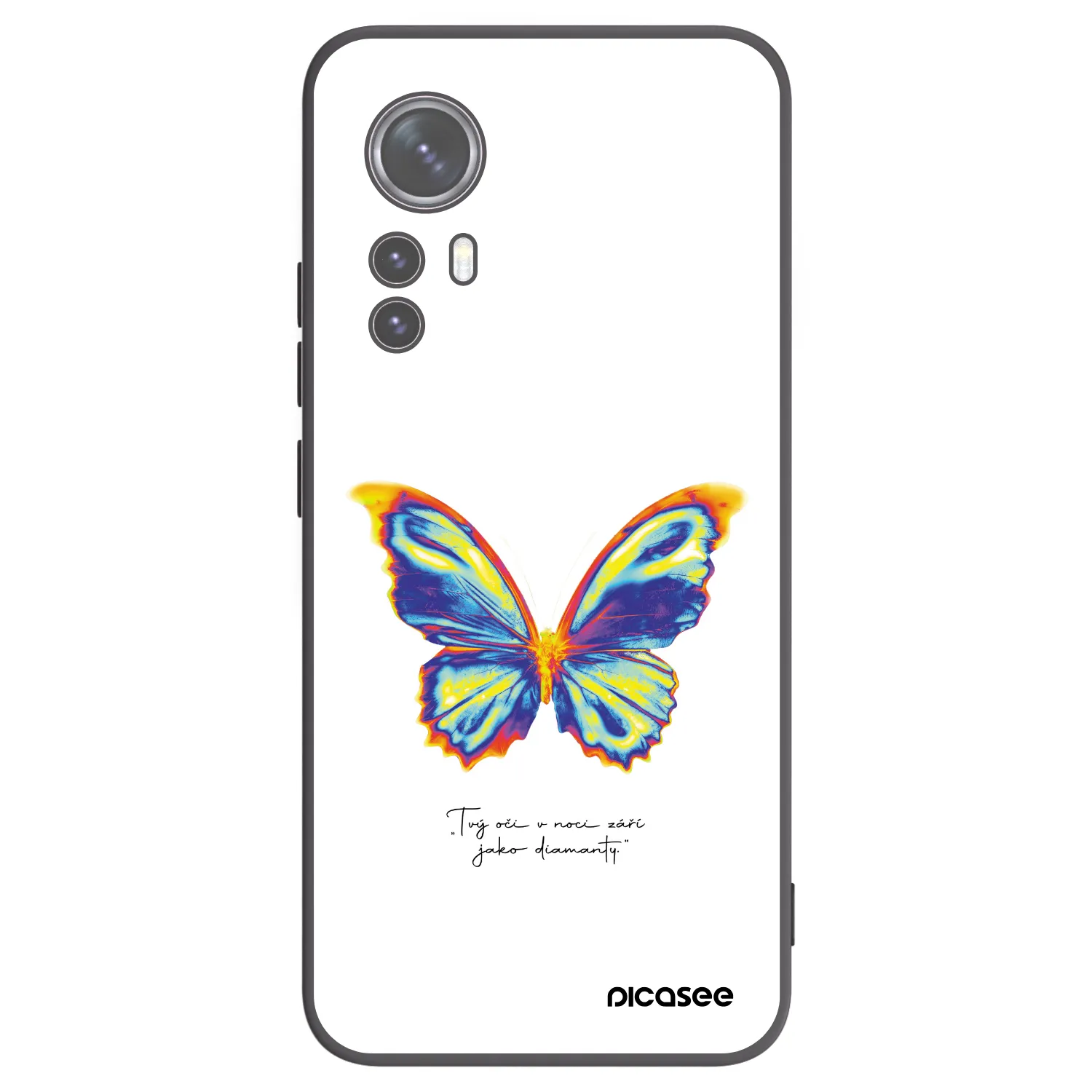 Picasee fekete szilikon tok az alábbi mobiltelefonokra Xiaomi 12X - Diamanty White
