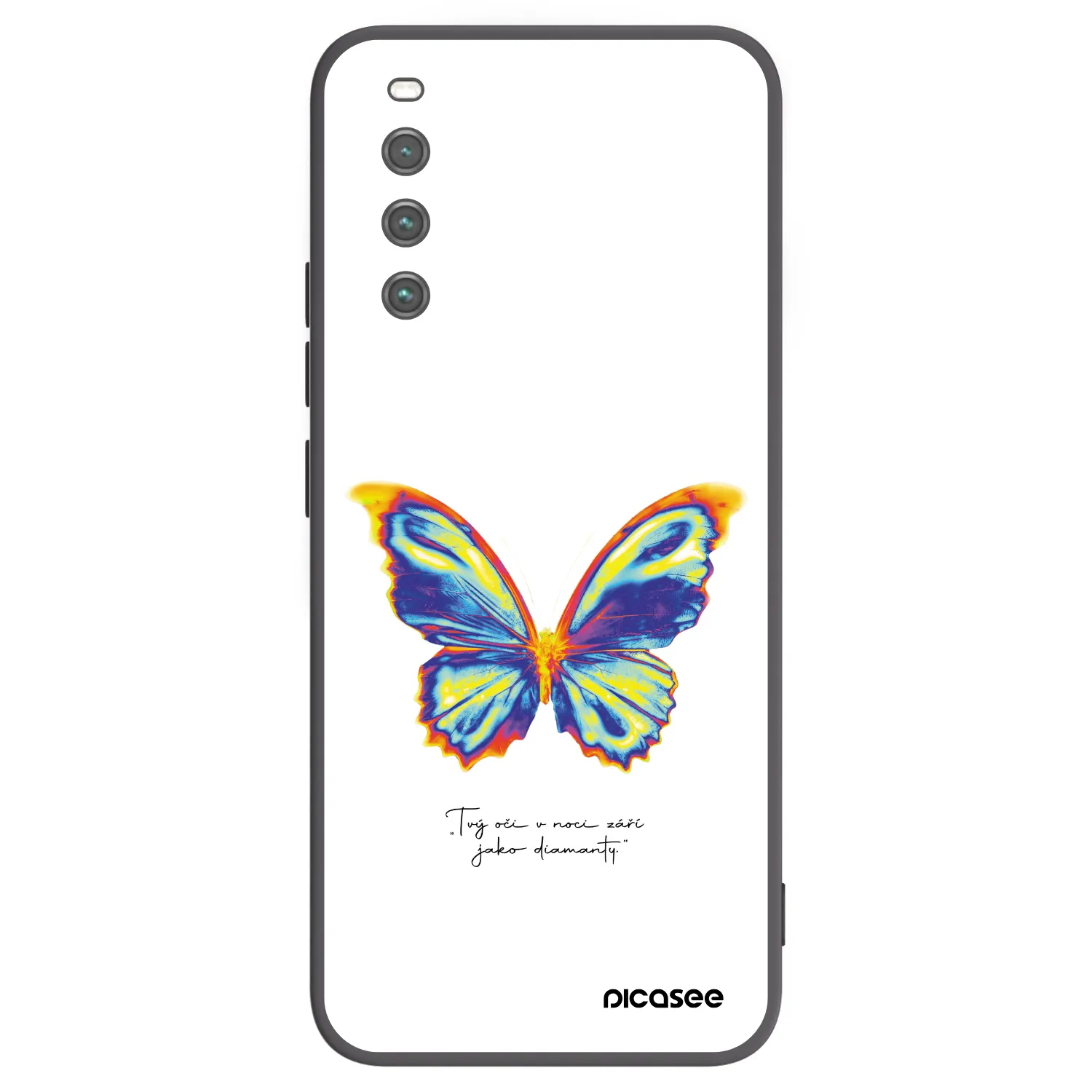 Picasee fekete szilikon tok az alábbi mobiltelefonokra Sony Xperia 10 IV 5G - Diamanty White