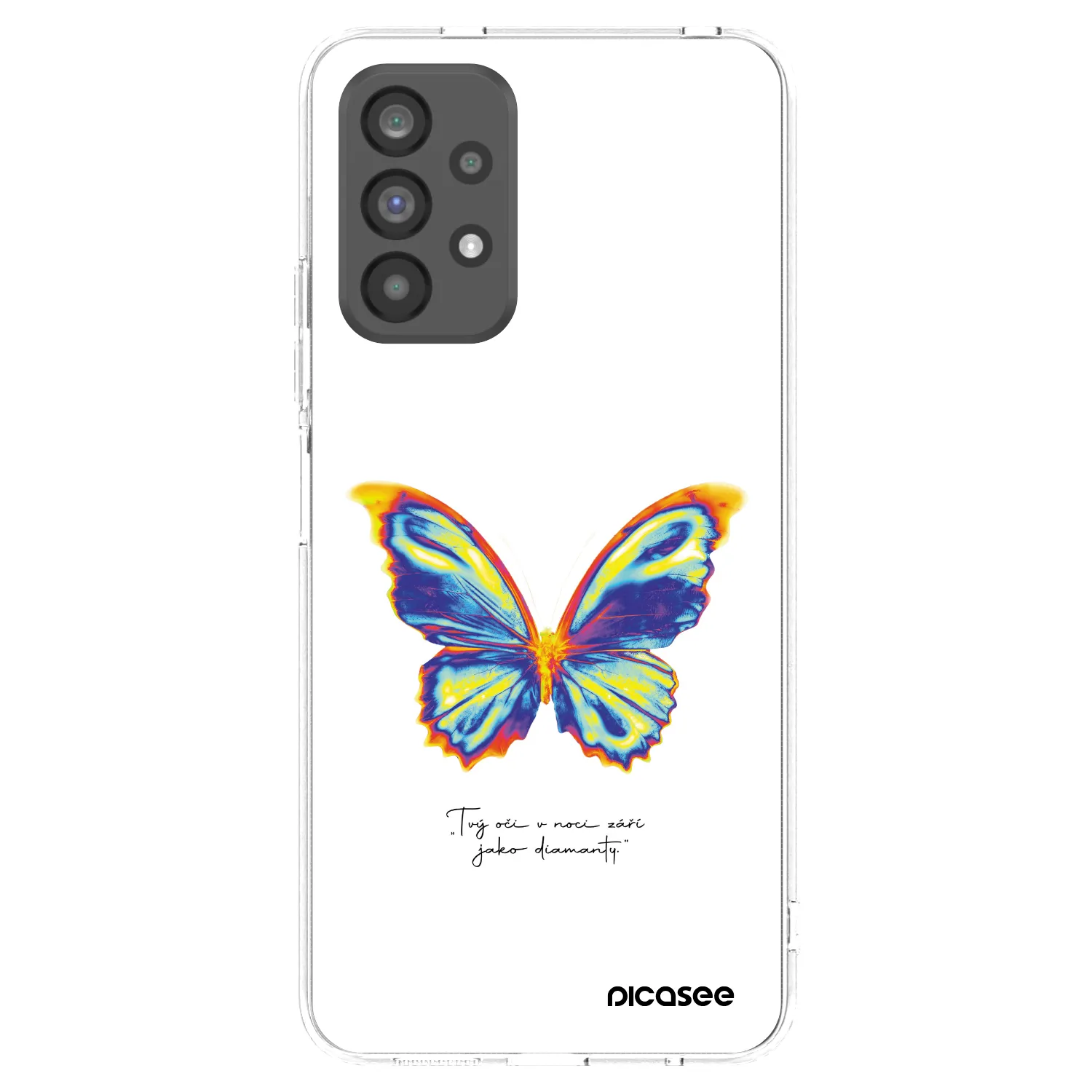 Picasee átlátszó szilikon tok az alábbi mobiltelefonokra Samsung Galaxy A73 5G - Diamanty White