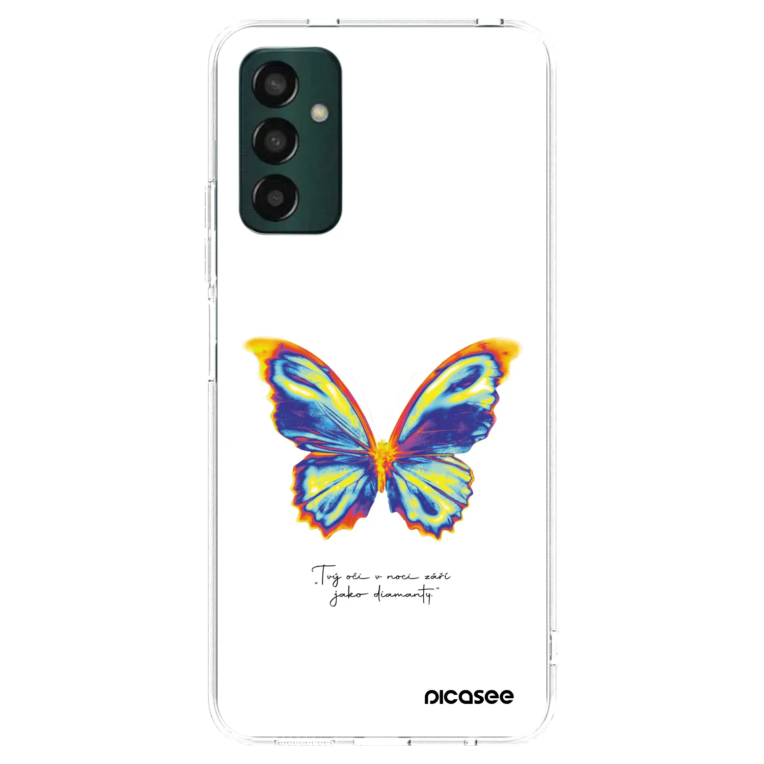 Picasee átlátszó szilikon tok az alábbi mobiltelefonokra Samsung Galaxy M23 5G - Diamanty White