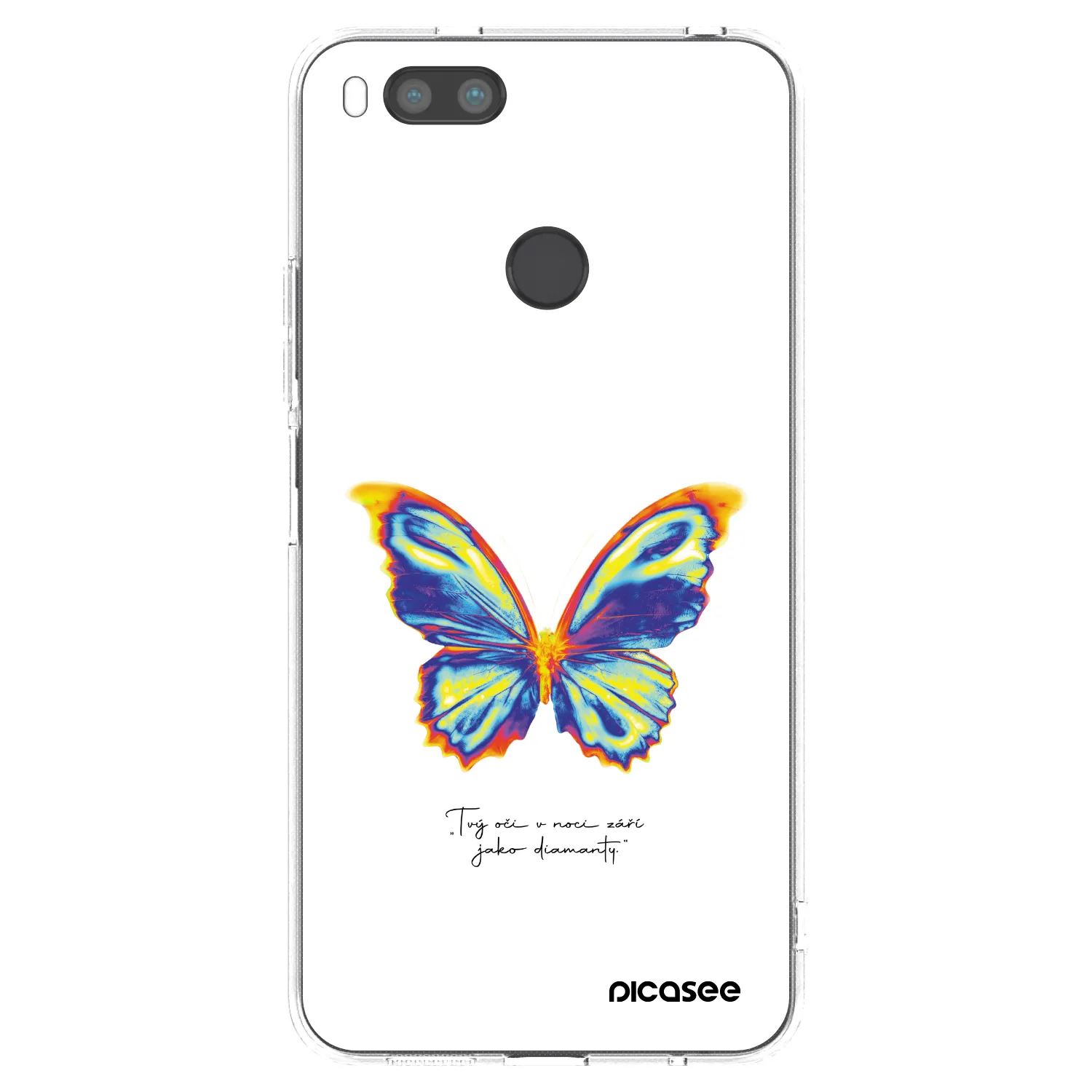 Picasee átlátszó szilikon tok az alábbi mobiltelefonokra Xiaomi Redmi A1 - Diamanty White