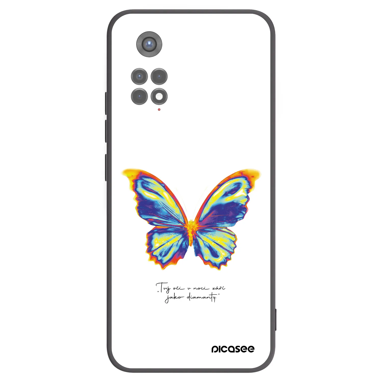 Picasee fekete szilikon tok az alábbi mobiltelefonokra Xiaomi Redmi Note 11S 5G - Diamanty White