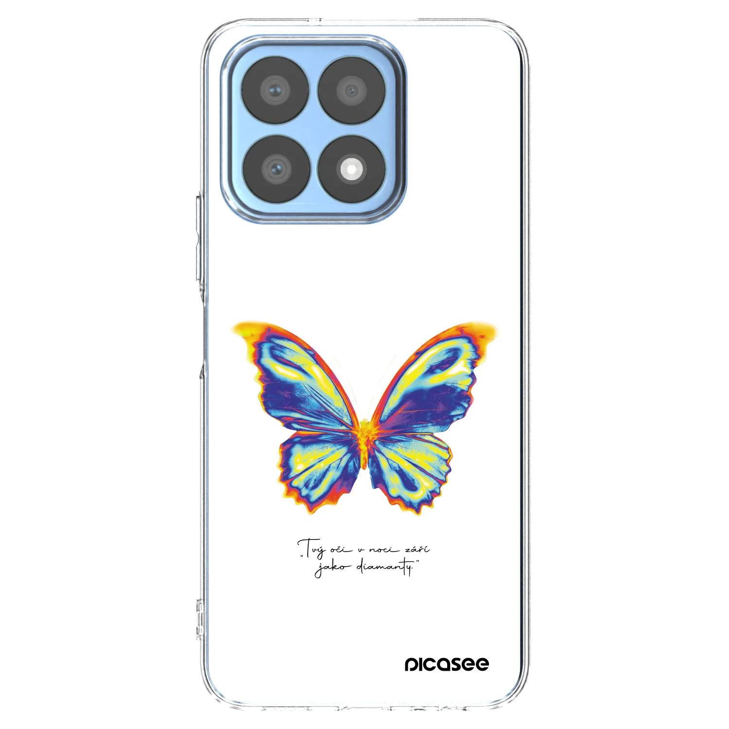 Picasee átlátszó szilikon tok az alábbi mobiltelefonokra Honor X8a - Diamanty White