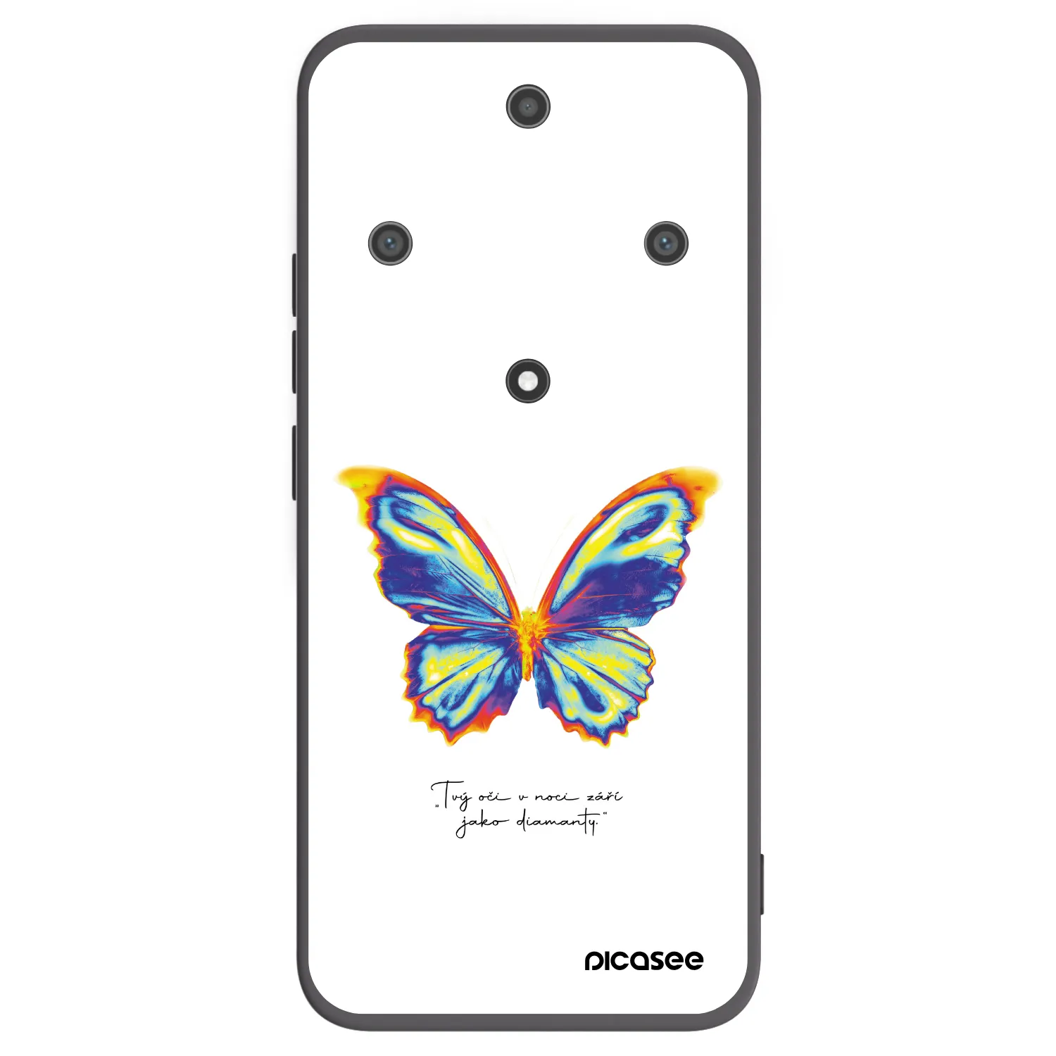 Picasee fekete szilikon tok az alábbi mobiltelefonokra Honor Magic5 Lite 5G - Diamanty White