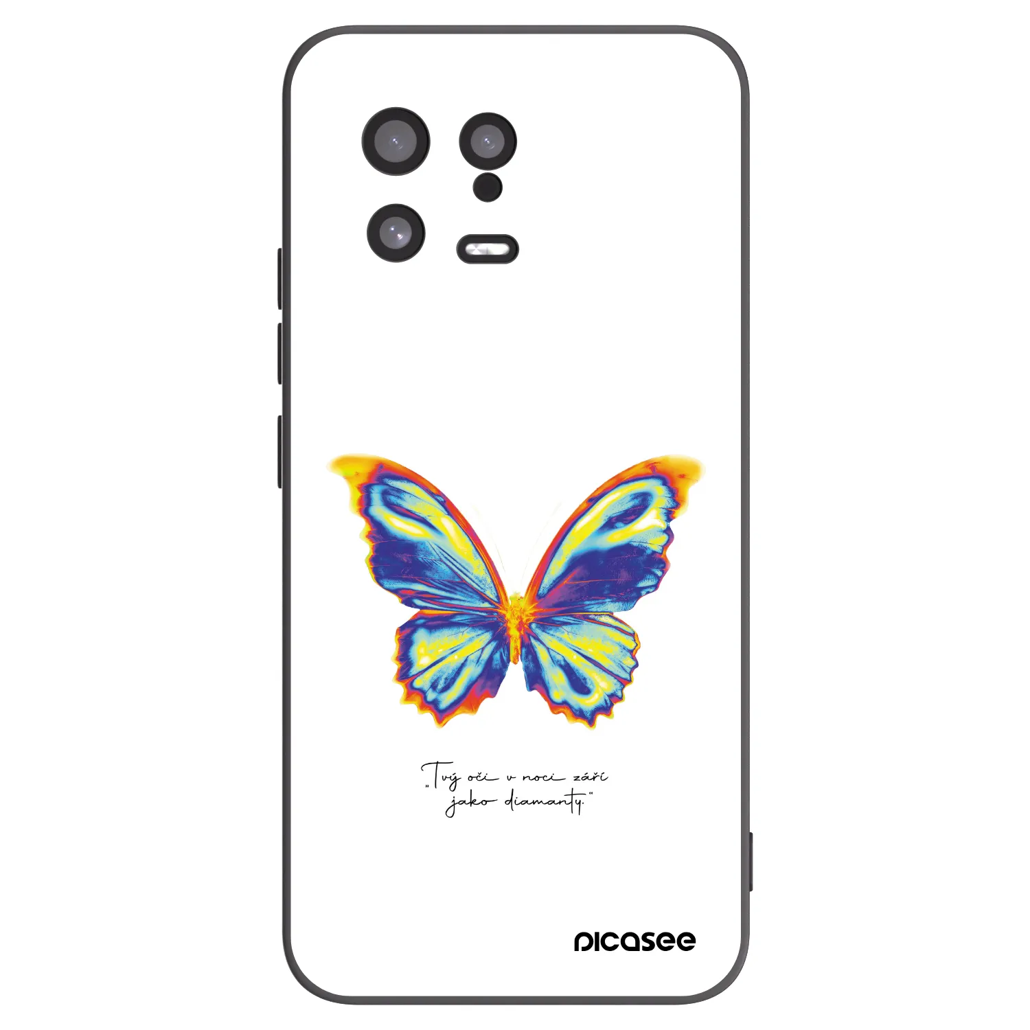 Picasee fekete szilikon tok az alábbi mobiltelefonokra Xiaomi 13 - Diamanty White