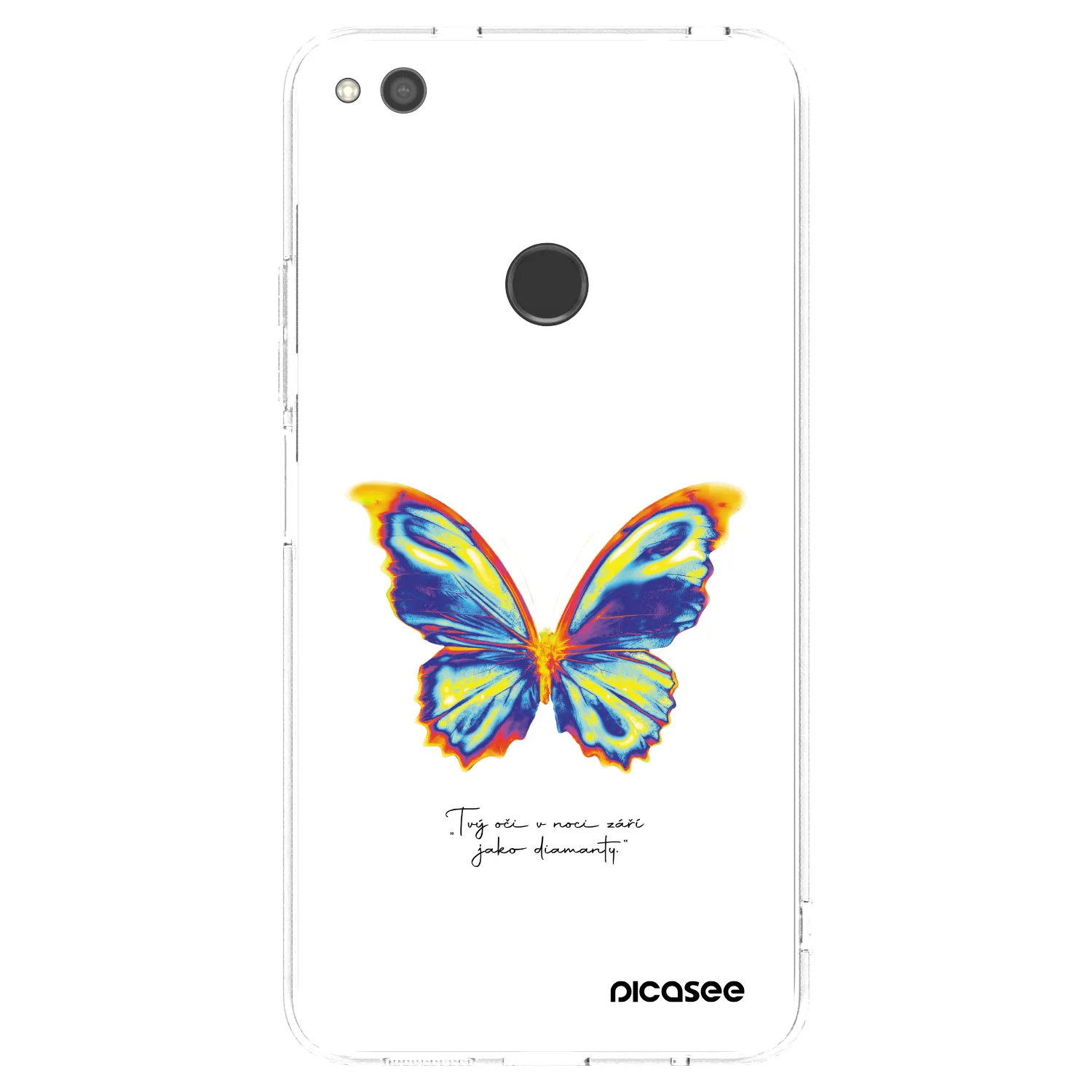 Picasee átlátszó szilikon tok az alábbi mobiltelefonokra Huawei P9 Lite 2017 - Diamanty White