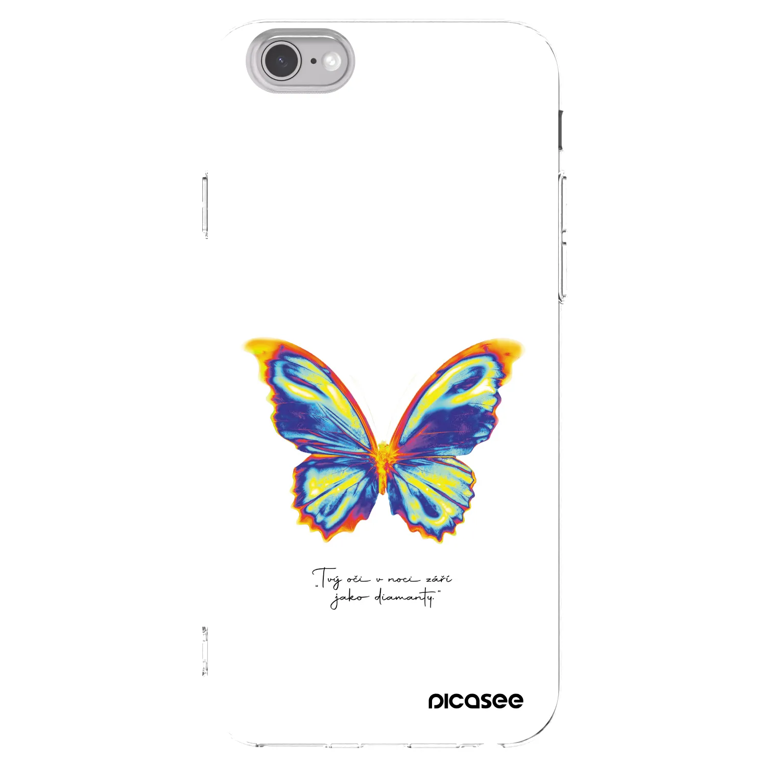 Picasee átlátszó szilikon tok az alábbi mobiltelefonokra Apple iPhone 6/6S - Diamanty White