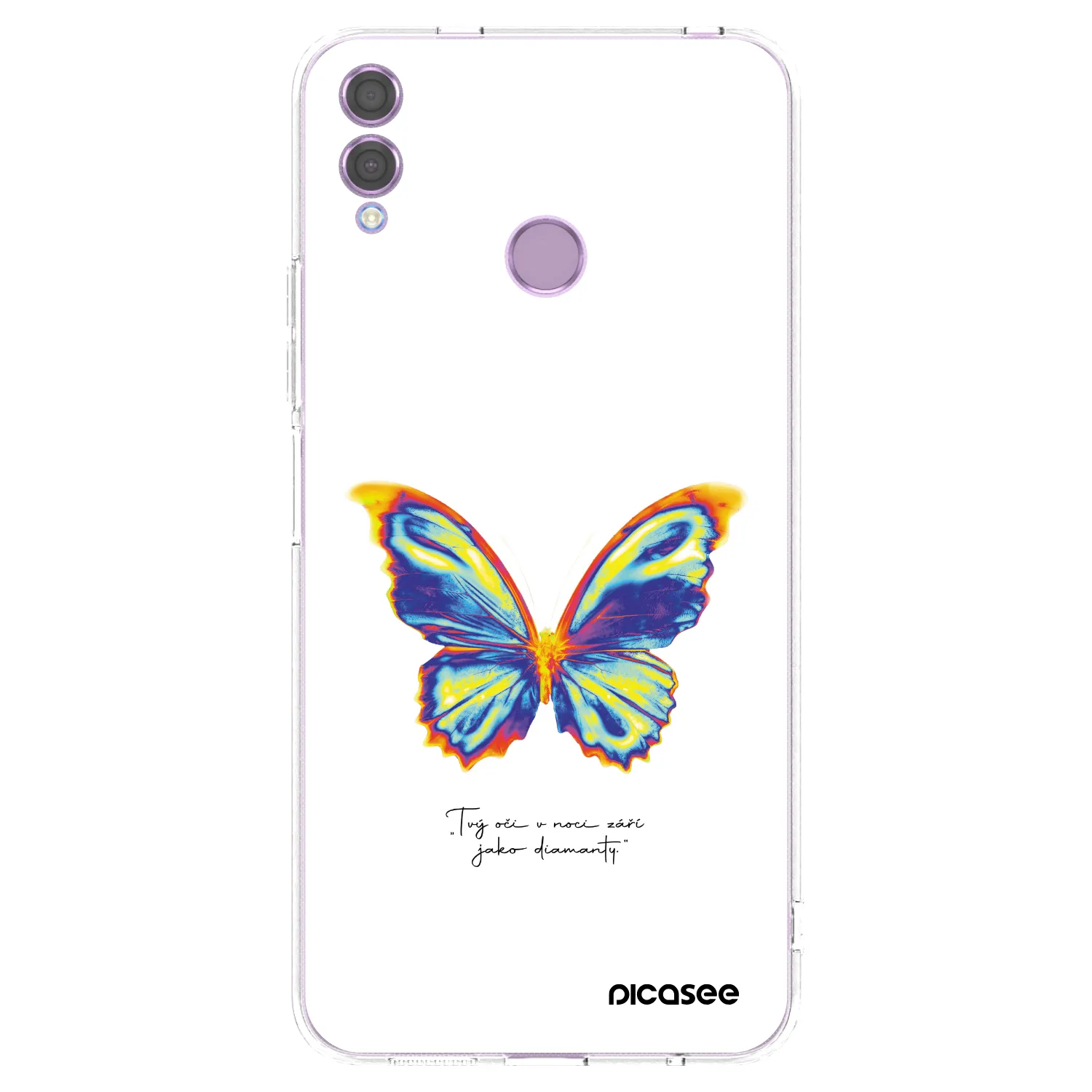 Picasee átlátszó szilikon tok az alábbi mobiltelefonokra Honor 8X - Diamanty White