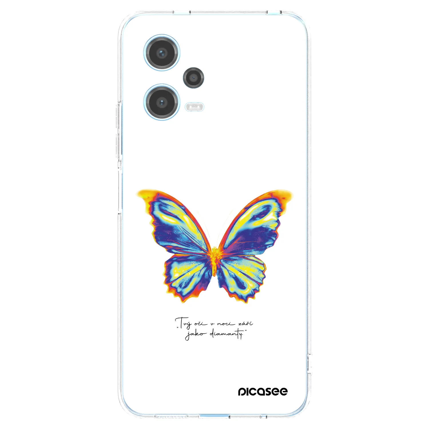 Picasee átlátszó szilikon tok az alábbi mobiltelefonokra Xiaomi Redmi Note 12 5G - Diamanty White