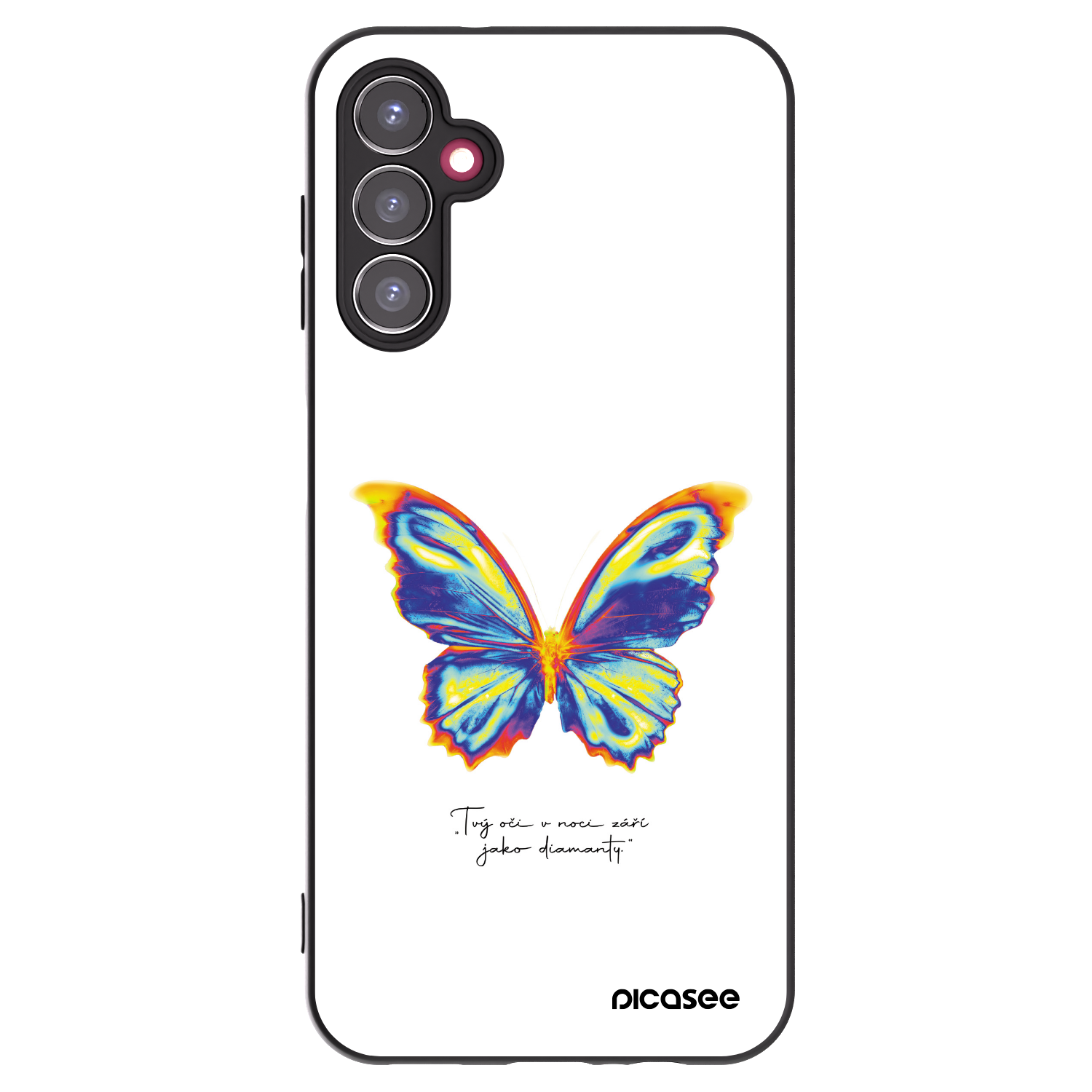Picasee fekete szilikon tok az alábbi mobiltelefonokra Samsung Galaxy A14 4G A145R - Diamanty White