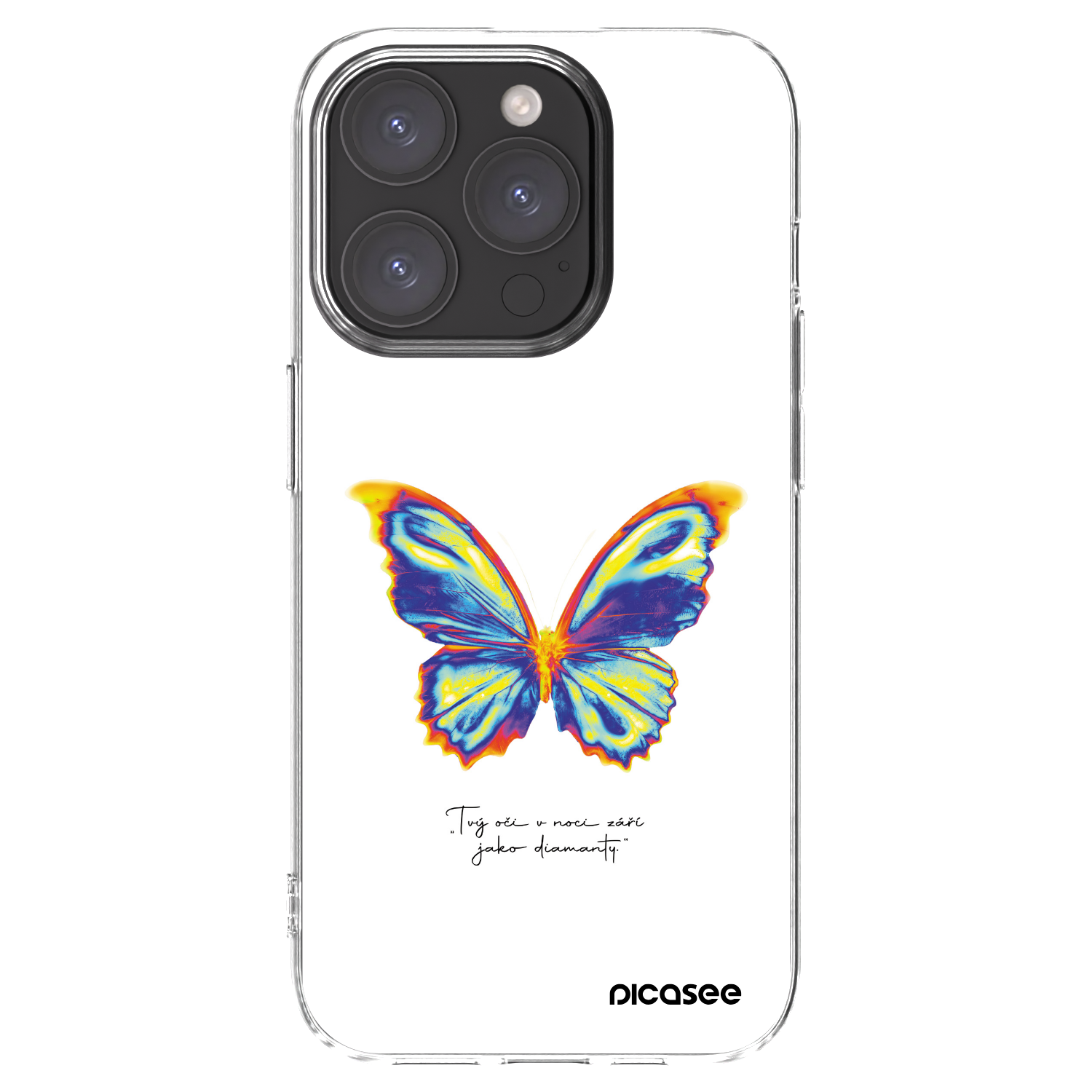 Picasee átlátszó szilikon tok az alábbi mobiltelefonokra Apple iPhone 15 Pro - Diamanty White