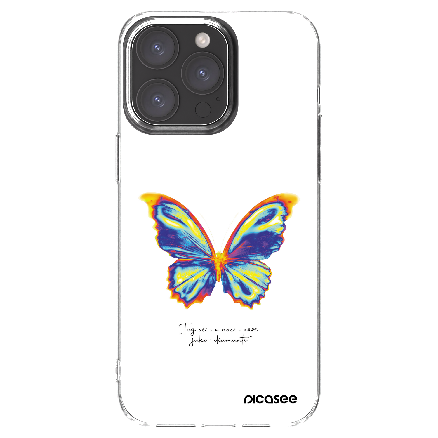Picasee átlátszó szilikon tok az alábbi mobiltelefonokra Apple iPhone 15 Pro Max - Diamanty White