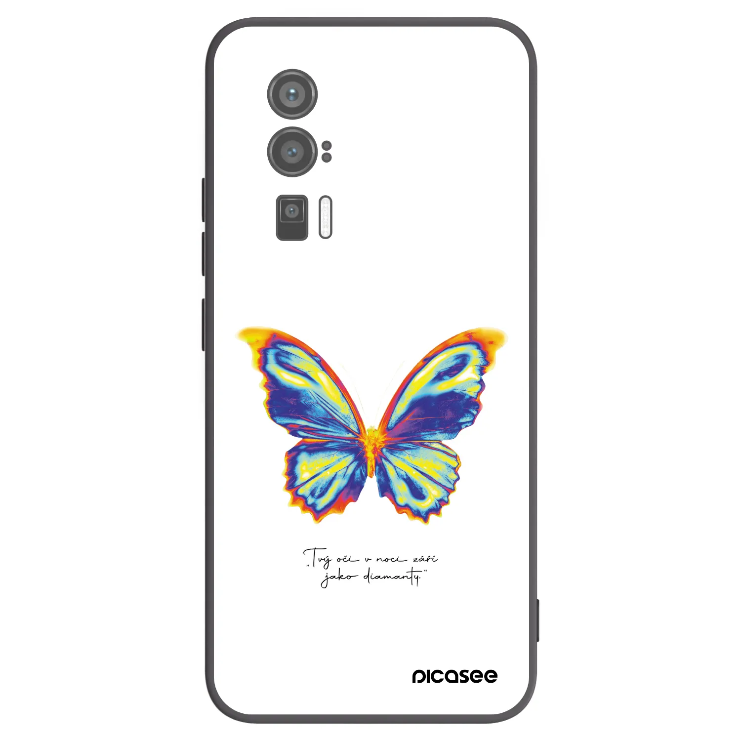 Picasee fekete szilikon tok az alábbi mobiltelefonokra Xiaomi Poco F5 Pro 5G - Diamanty White