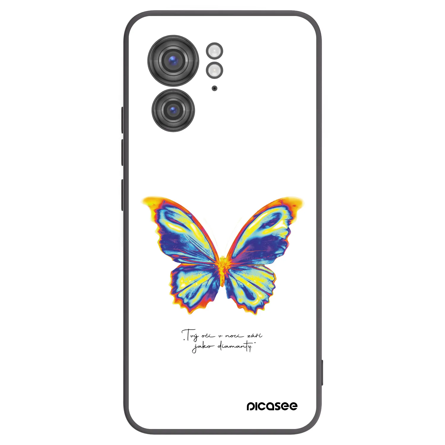 Picasee fekete szilikon tok az alábbi mobiltelefonokra Motorola Edge 40 - Diamanty White