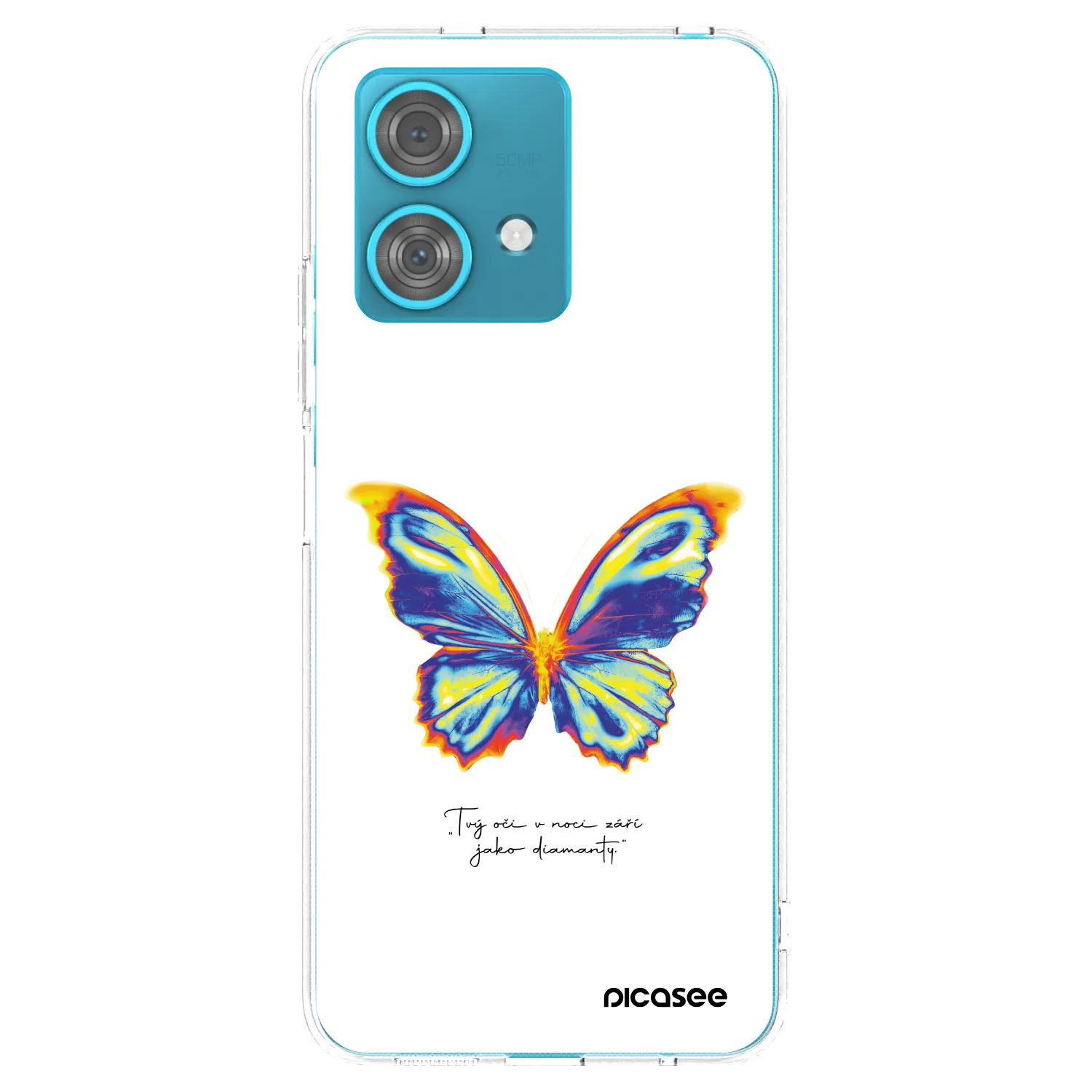 Picasee átlátszó szilikon tok az alábbi mobiltelefonokra Motorola Edge 40 Neo - Diamanty White