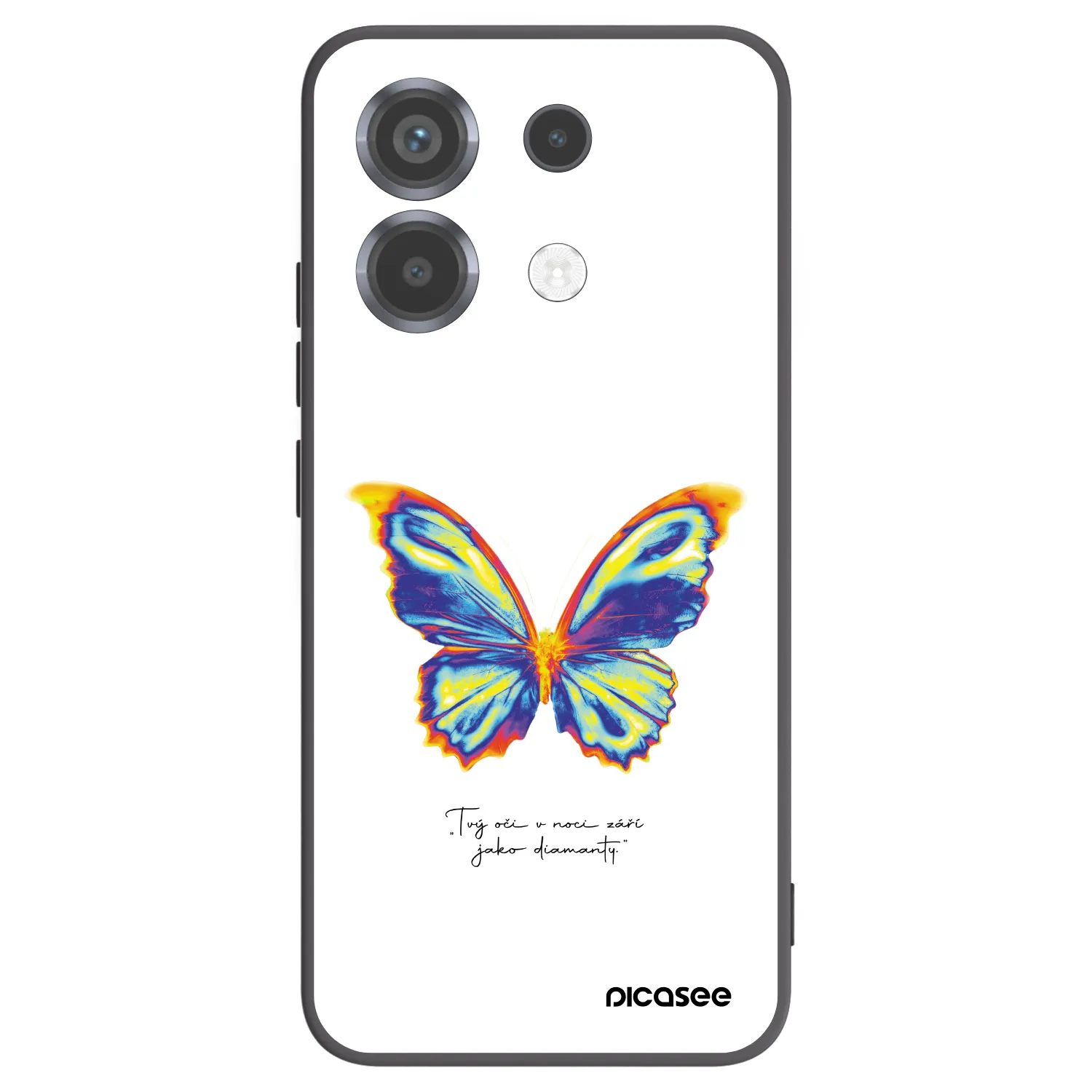 Picasee fekete szilikon tok az alábbi mobiltelefonokra Xiaomi Poco X6 - Diamanty White