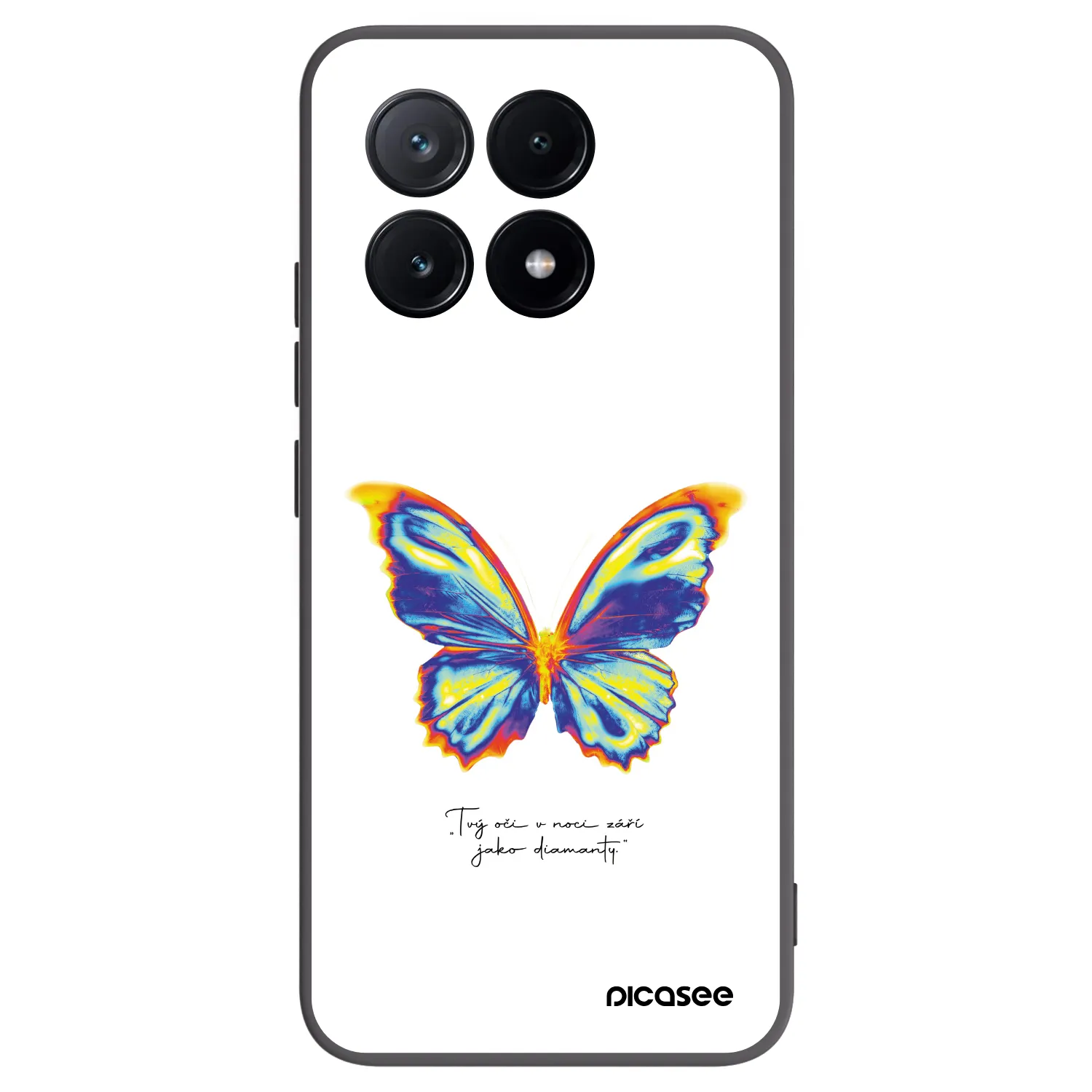 Picasee fekete szilikon tok az alábbi mobiltelefonokra Xiaomi Poco X6 Pro - Diamanty White