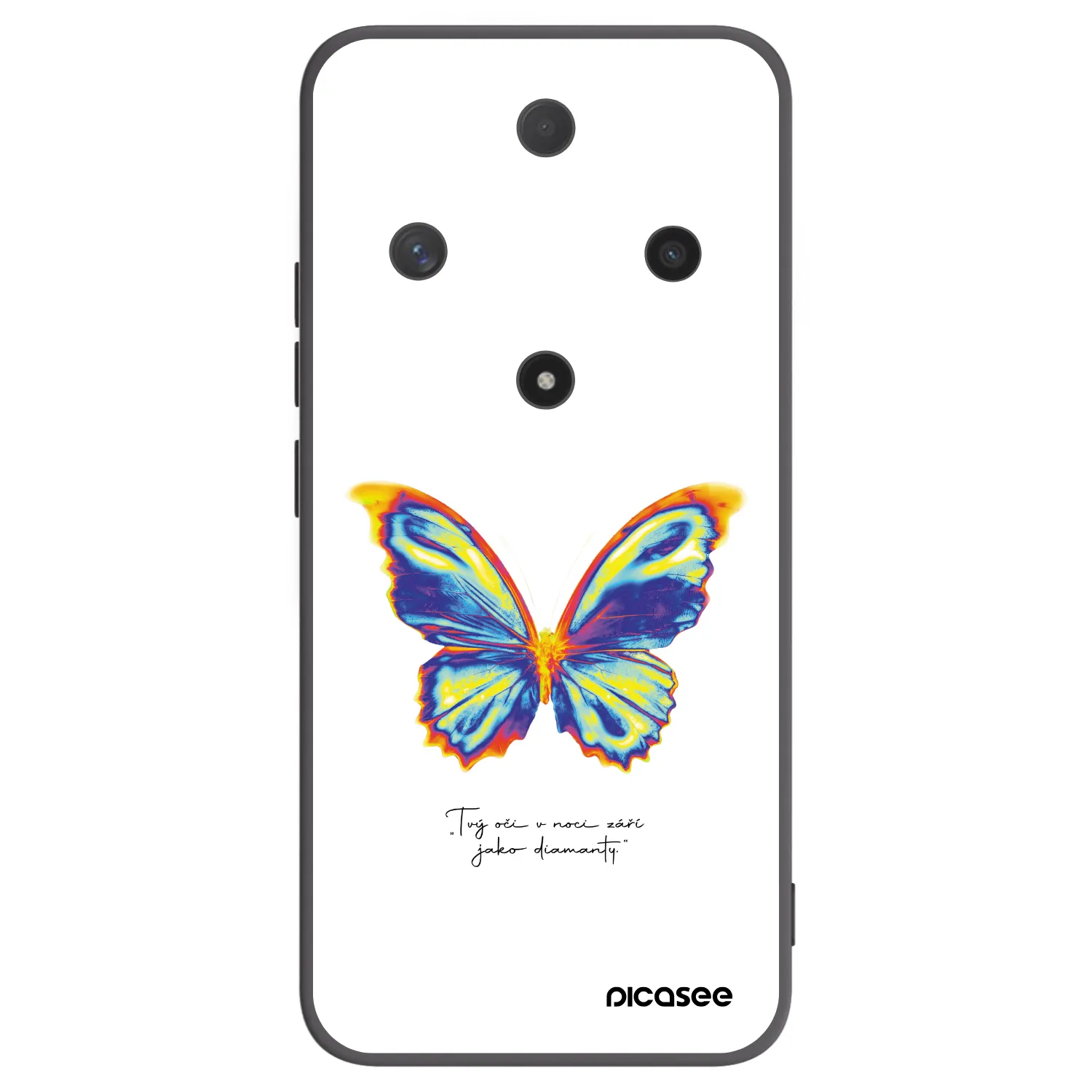 Picasee fekete szilikon tok az alábbi mobiltelefonokra Honor Magic6 Lite 5G - Diamanty White