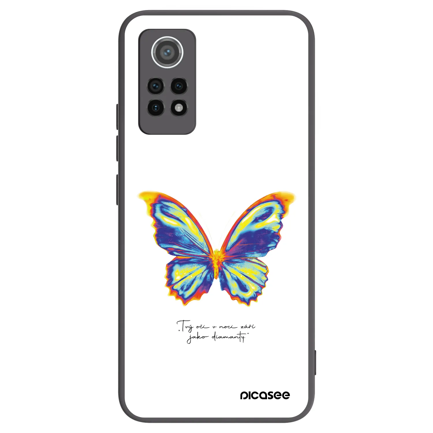 Picasee fekete szilikon tok az alábbi mobiltelefonokra Xiaomi Redmi Note 12 Pro 4G - Diamanty White