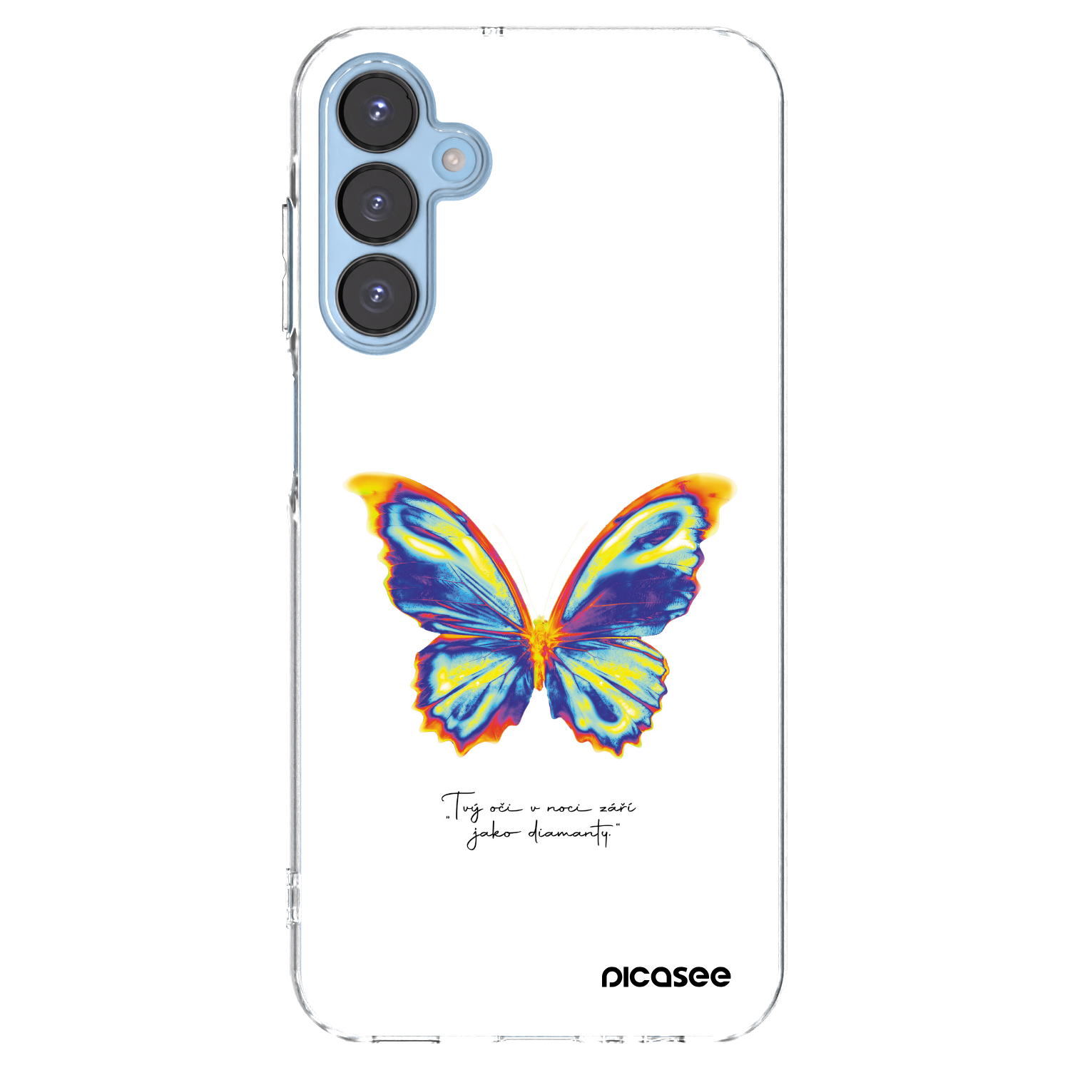 Picasee átlátszó szilikon tok az alábbi mobiltelefonokra Samsung Galaxy A15 A156B 5G - Diamanty White
