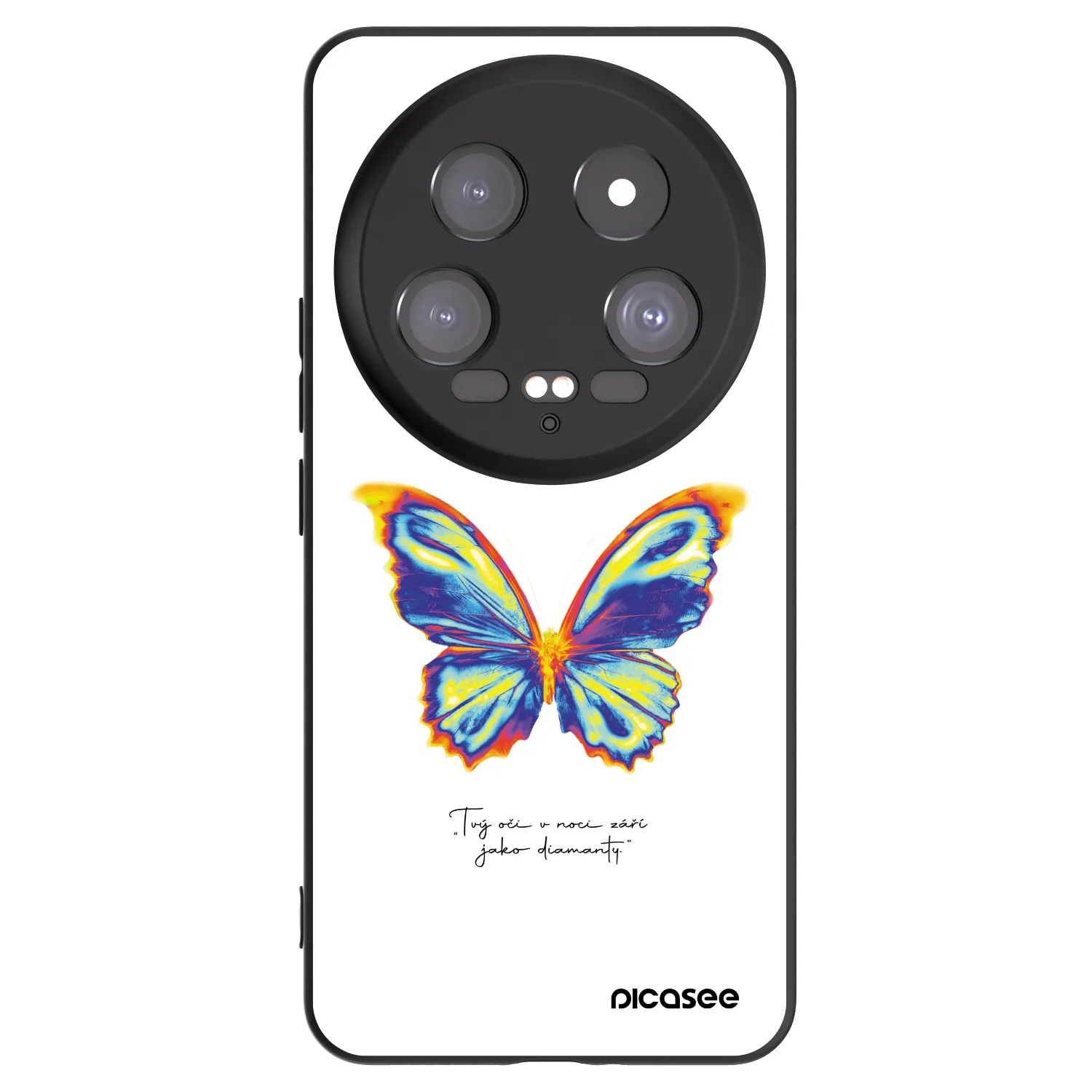 Picasee fekete szilikon tok az alábbi mobiltelefonokra Xiaomi 14 Ultra - Diamanty White