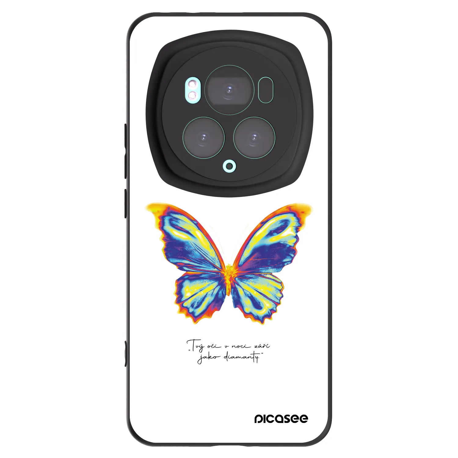 Picasee fekete szilikon tok az alábbi mobiltelefonokra Honor Magic6 Pro - Diamanty White