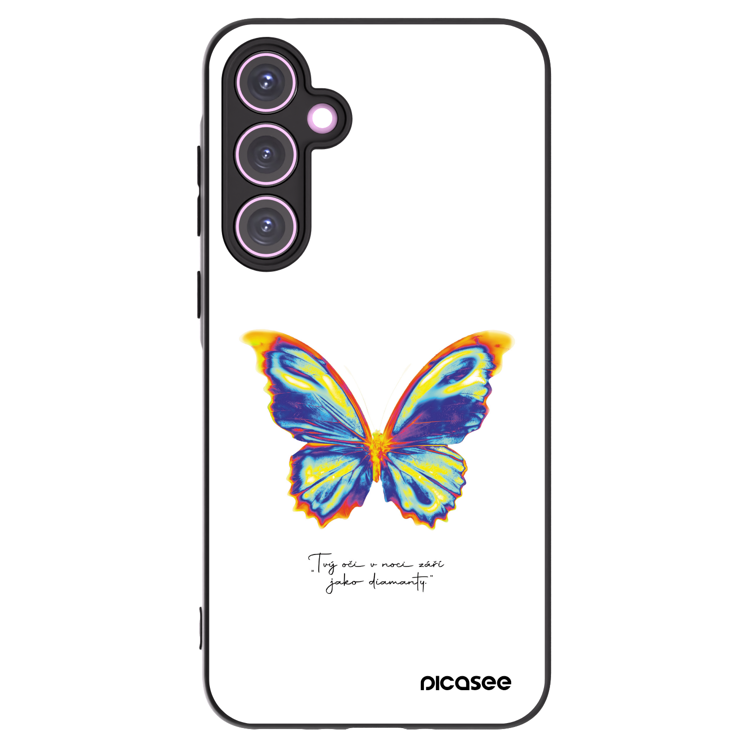 Picasee fekete szilikon tok az alábbi mobiltelefonokra Samsung Galaxy A35 5G A356B - Diamanty White