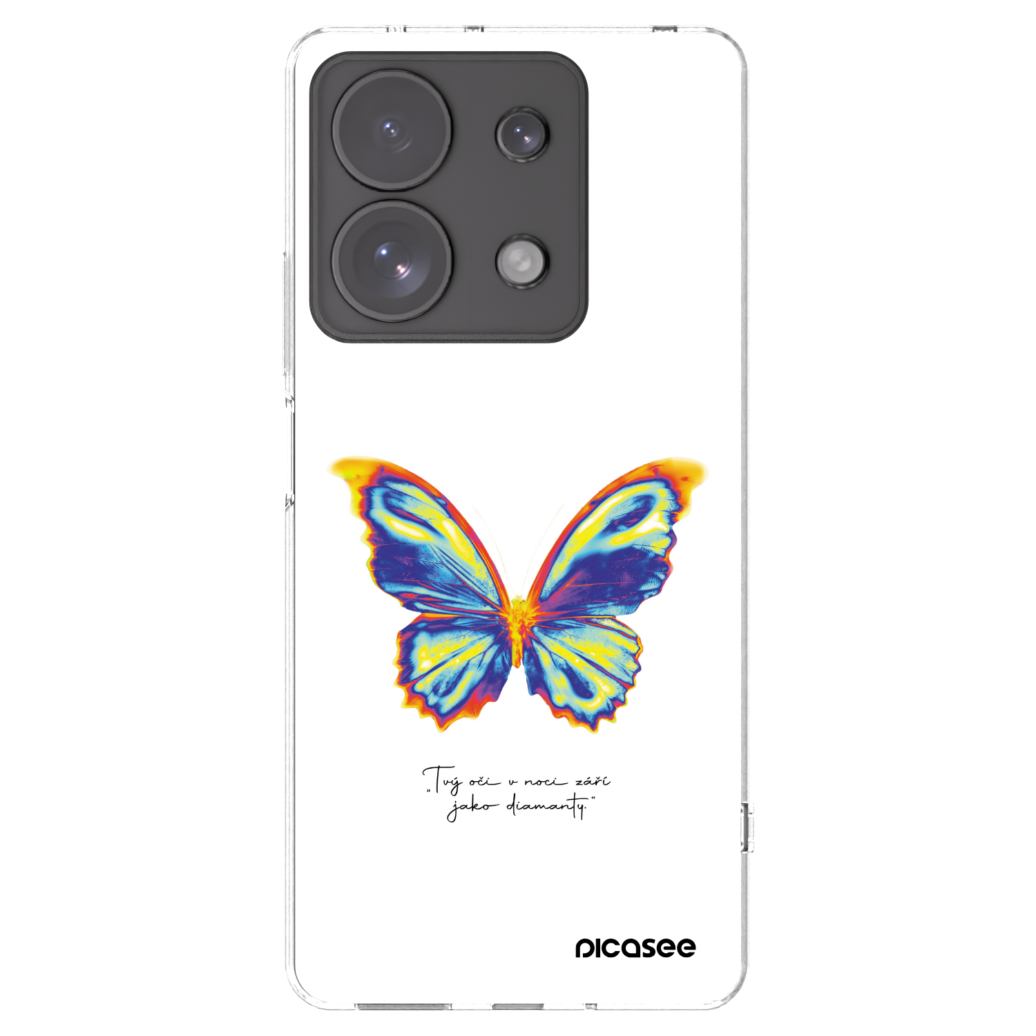 Picasee átlátszó szilikon tok az alábbi mobiltelefonokra Xiaomi Redmi Note 13 Pro 4G - Diamanty White