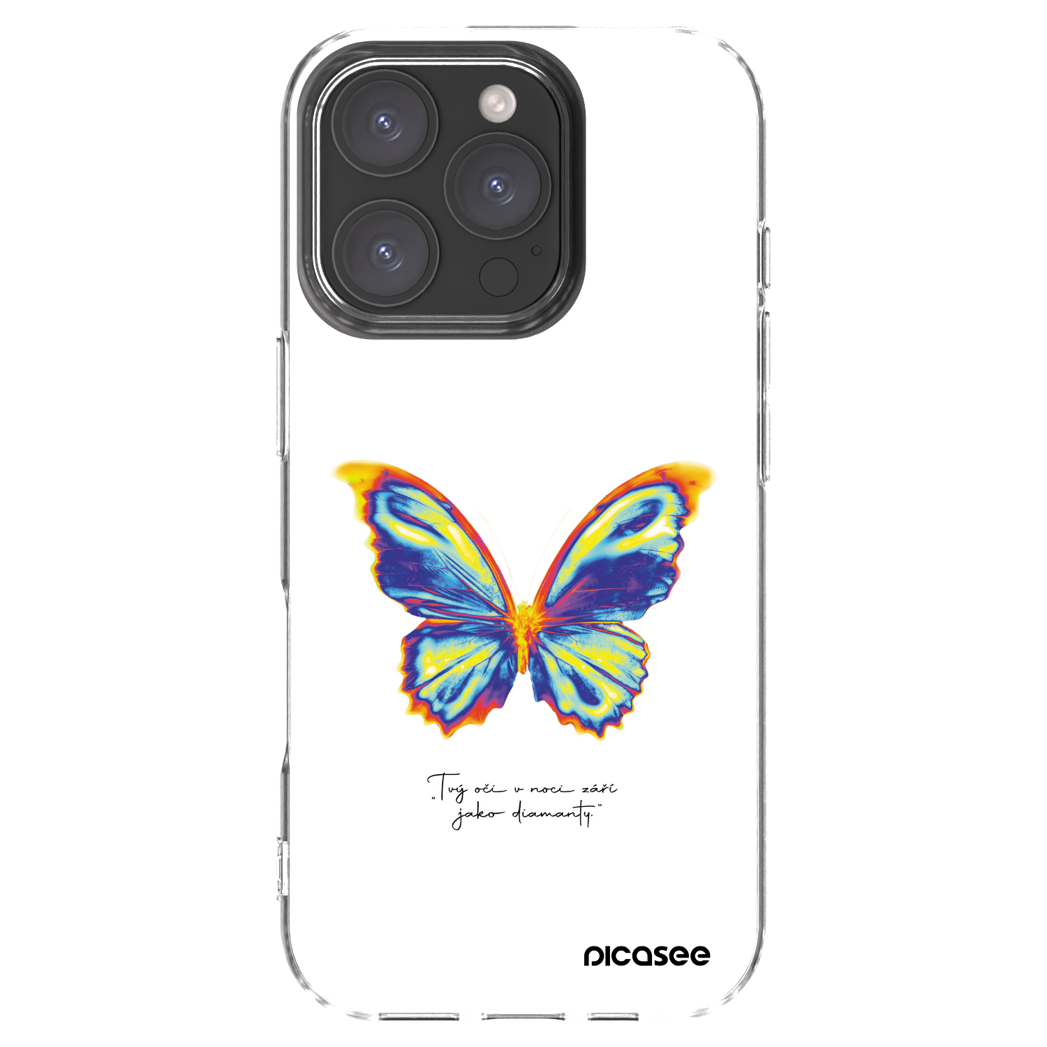 Picasee átlátszó szilikon tok az alábbi mobiltelefonokra Apple iPhone 16 Pro - Diamanty White