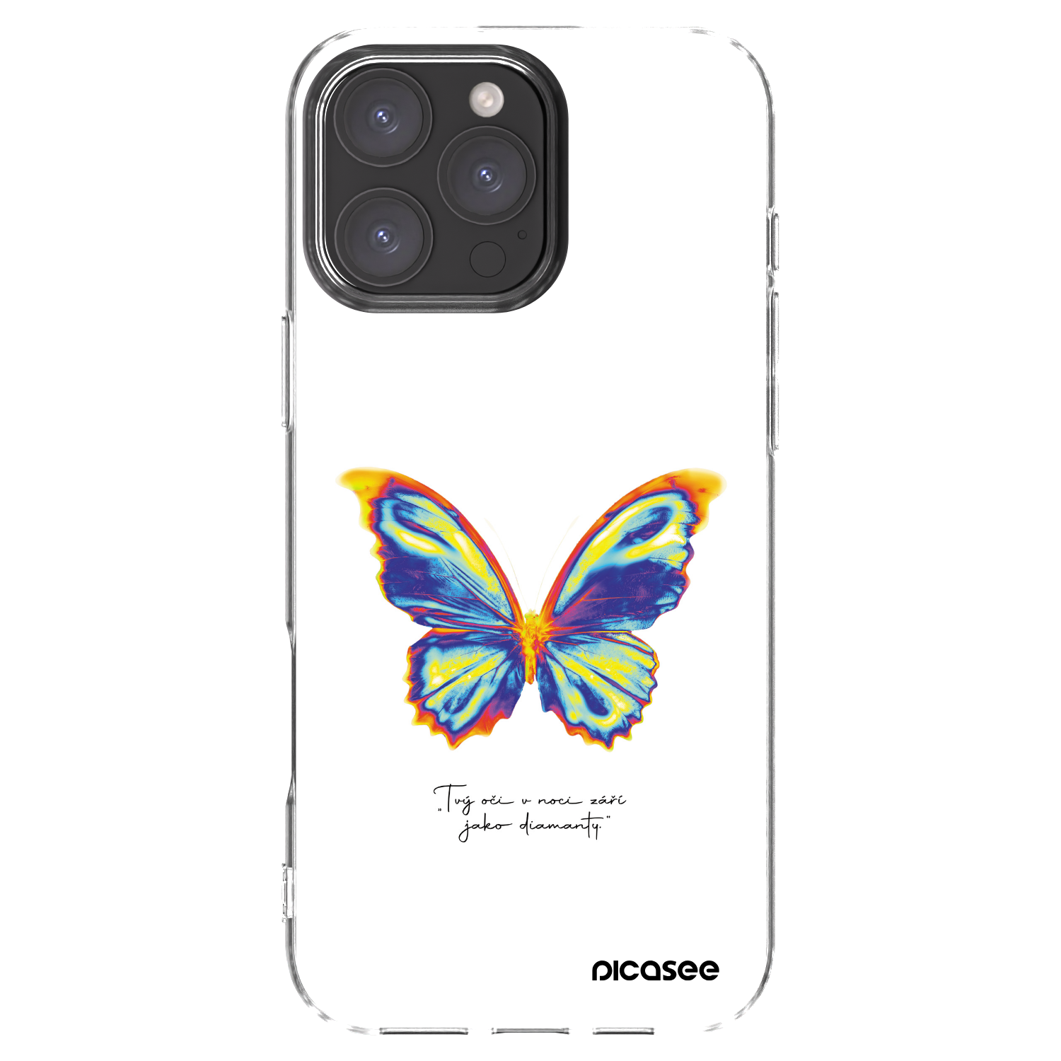 Picasee átlátszó szilikon tok az alábbi mobiltelefonokra Apple iPhone 16 Pro Max - Diamanty White