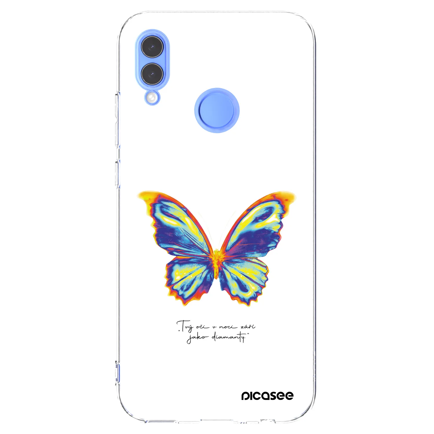 Picasee átlátszó szilikon tok az alábbi mobiltelefonokra Huawei P Smart 2019 - Diamanty White
