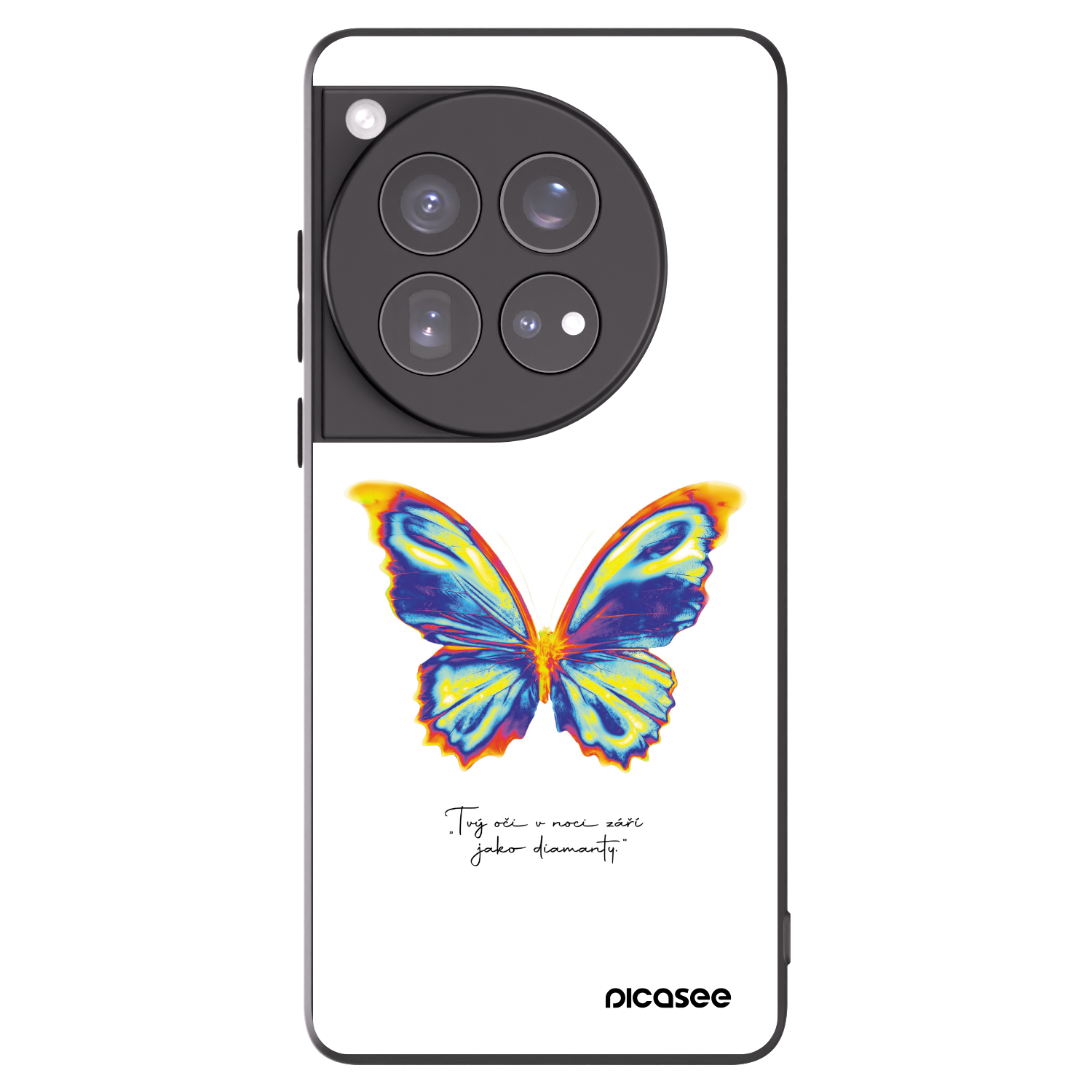 Picasee fekete szilikon tok az alábbi mobiltelefonokra OnePlus 12 5G - Diamanty White