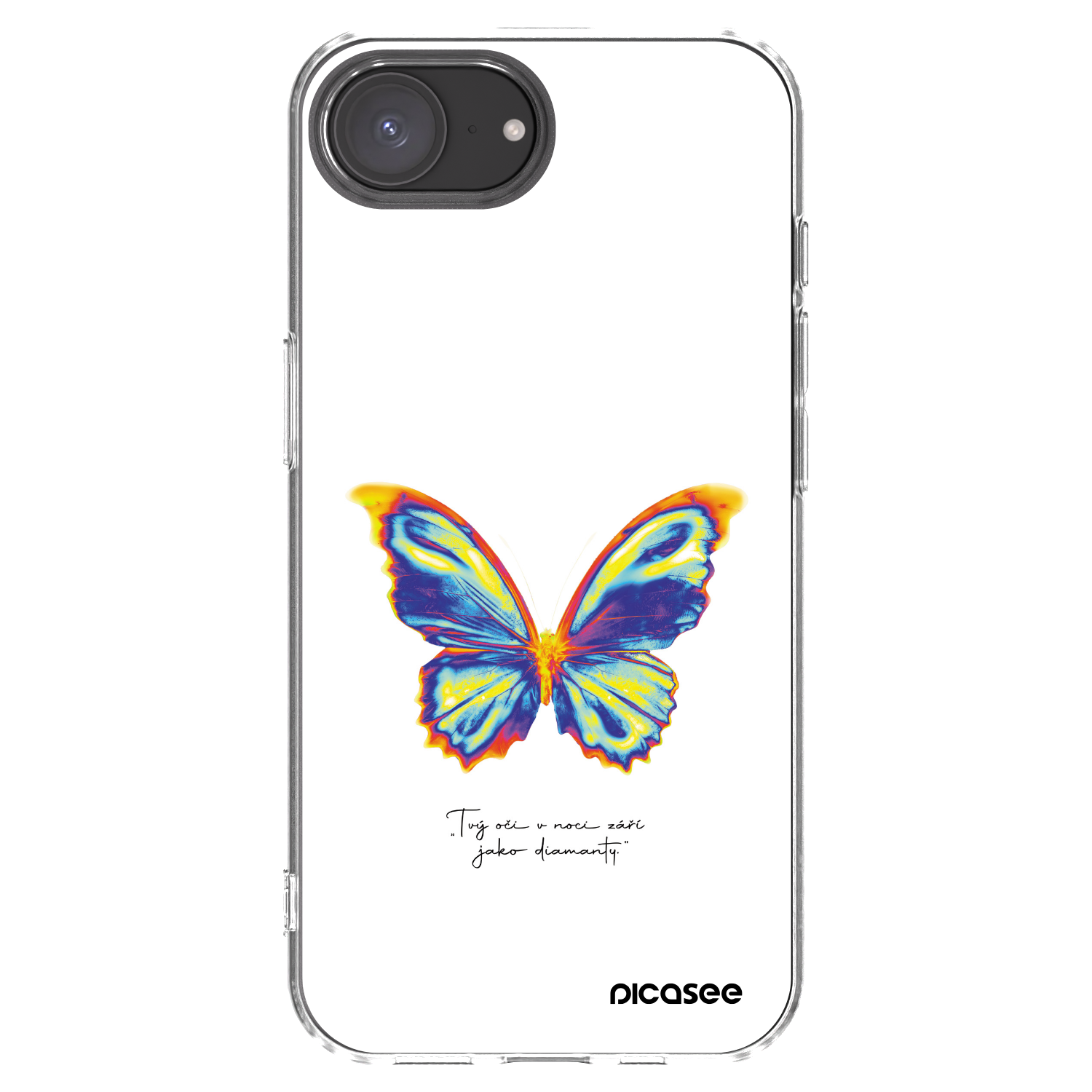 Picasee átlátszó szilikon tok az alábbi mobiltelefonokra Apple iPhone 16e - Diamanty White