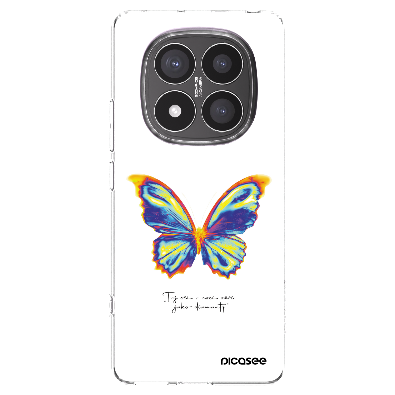 Picasee átlátszó szilikon tok az alábbi mobiltelefonokra Xiaomi Redmi Note 14 Pro+ 5G - Diamanty White