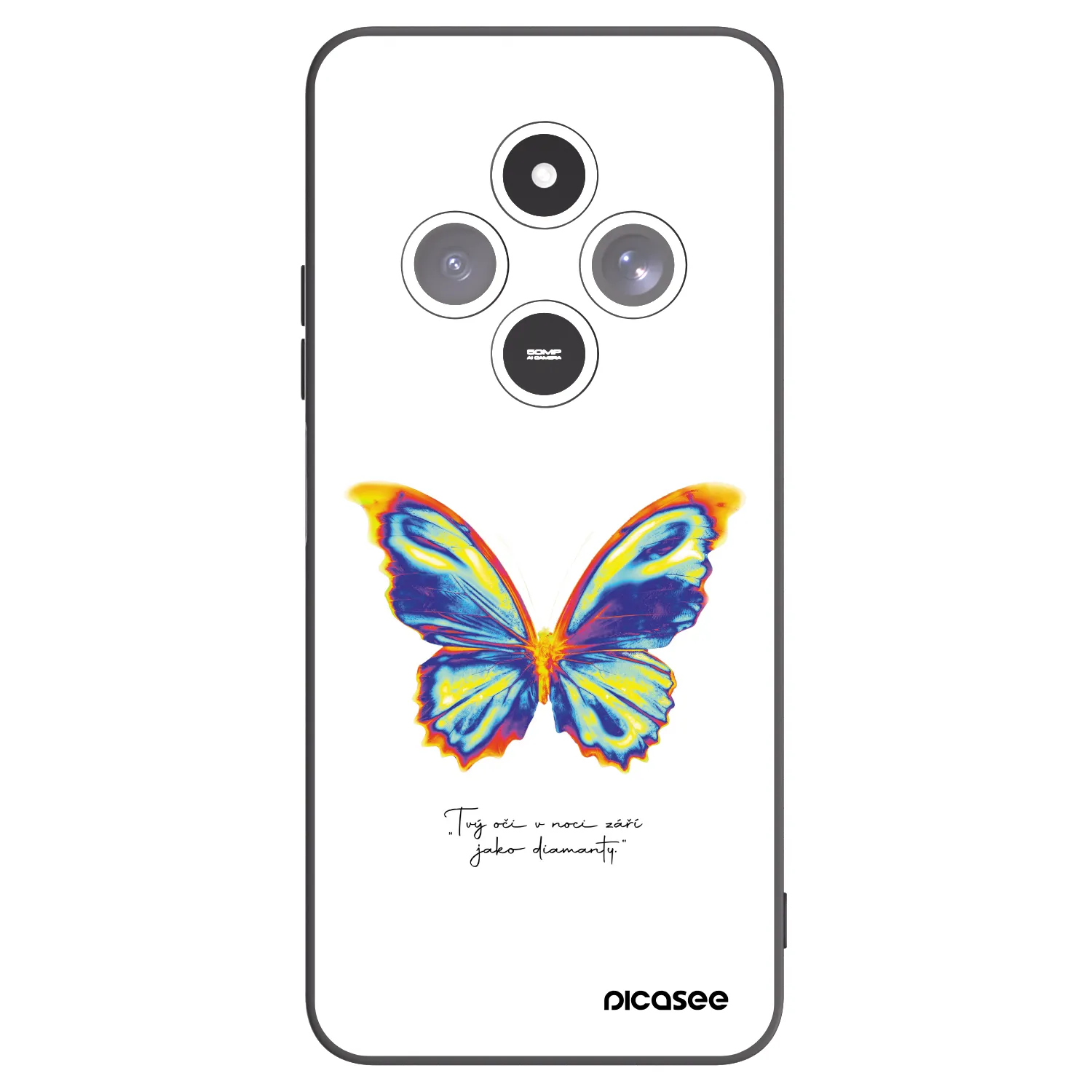 Picasee fekete szilikon tok az alábbi mobiltelefonokra Xiaomi Redmi 14C - Diamanty White